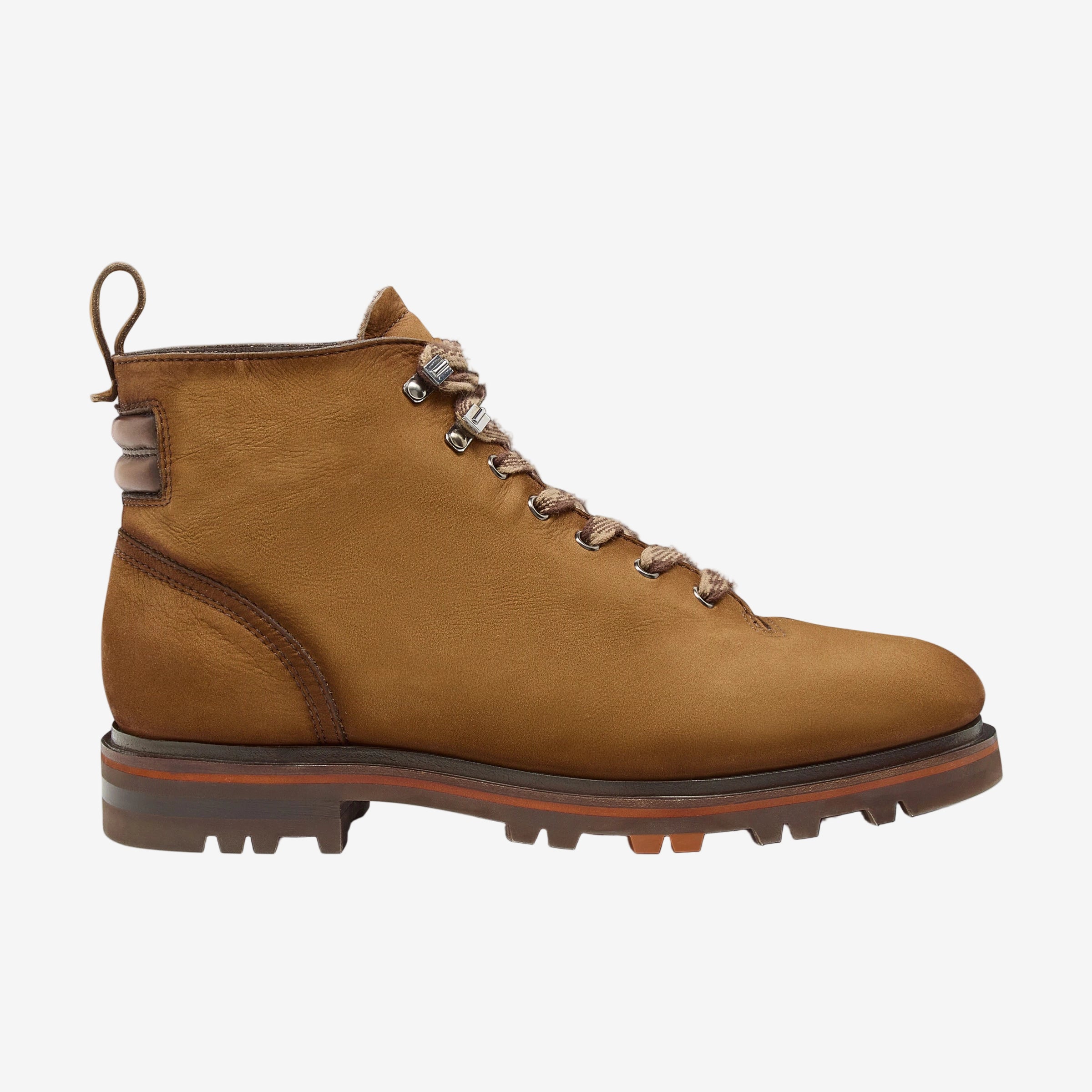 Hellbrauner Wanderstiefel Nubukleder