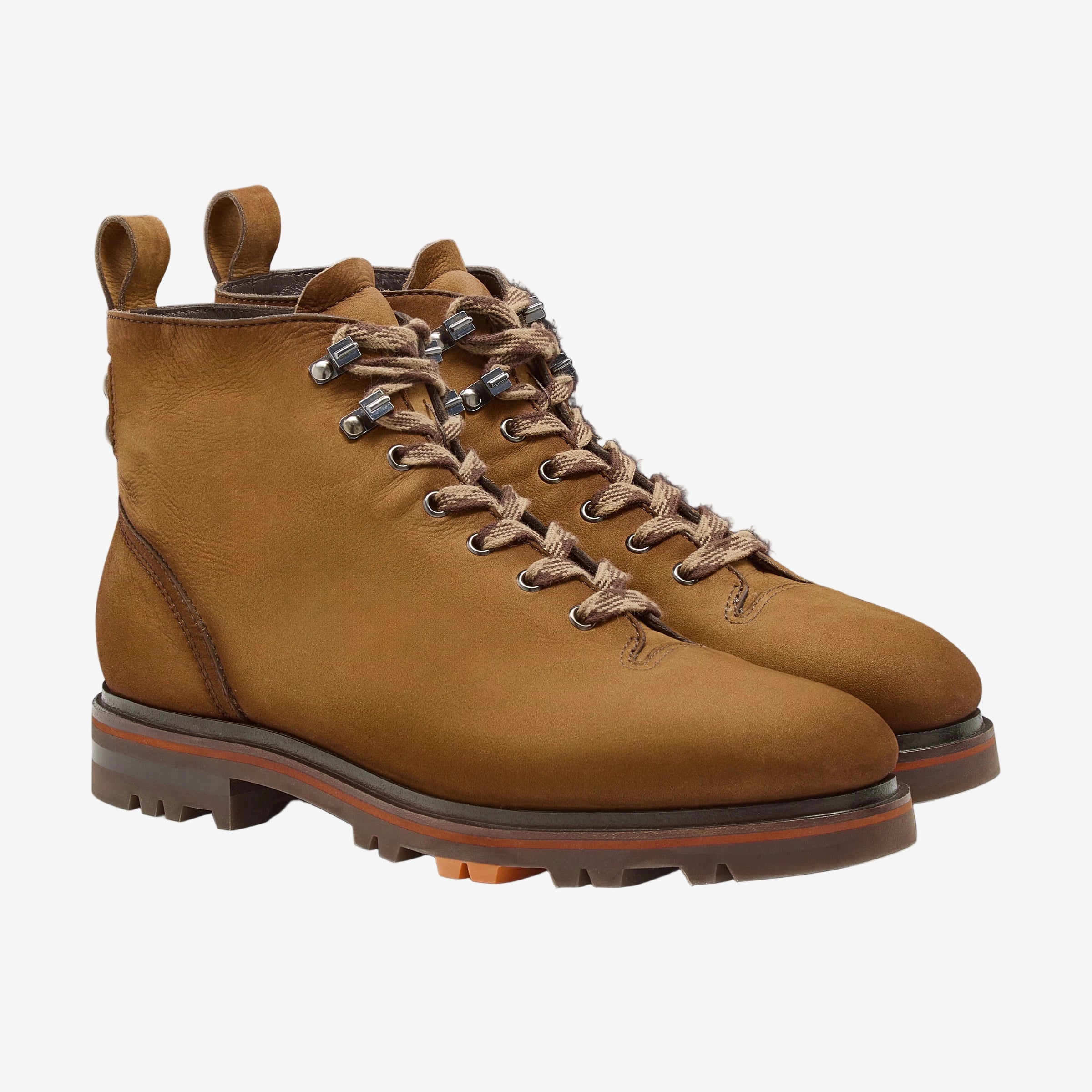 Hellbrauner Wanderstiefel Nubukleder