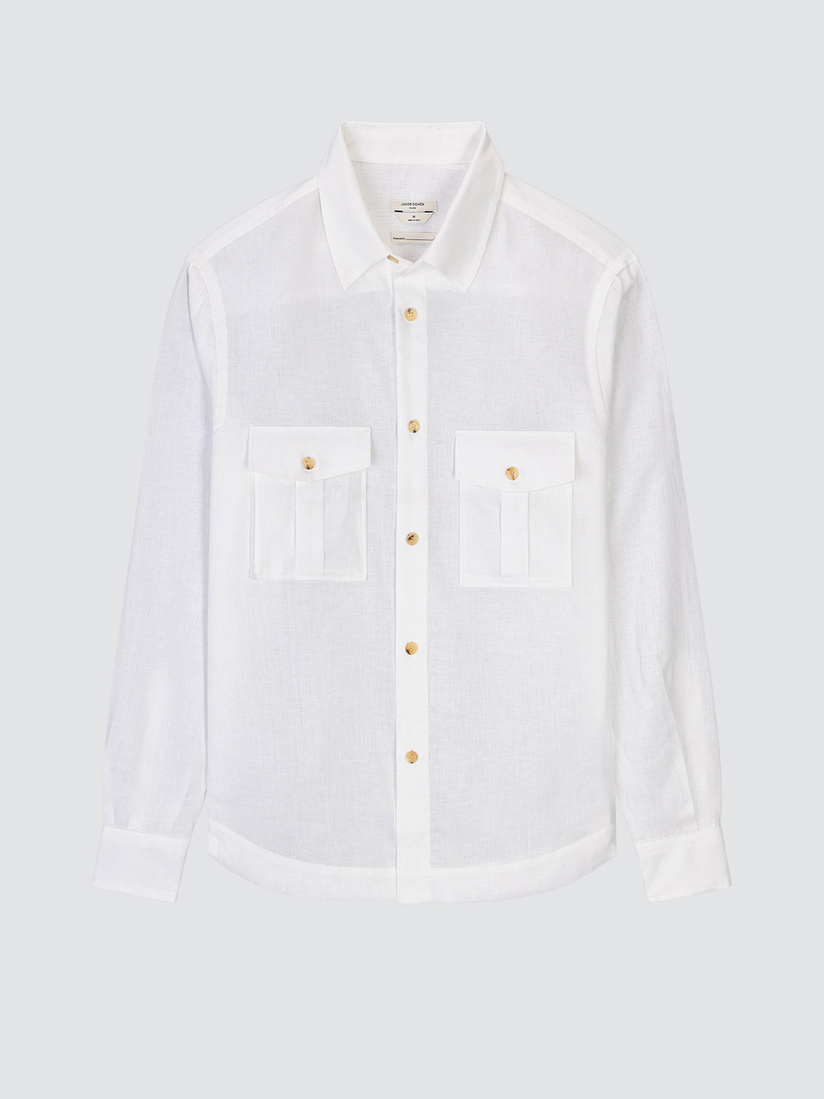 White linen shirt western Jacob Cohen 