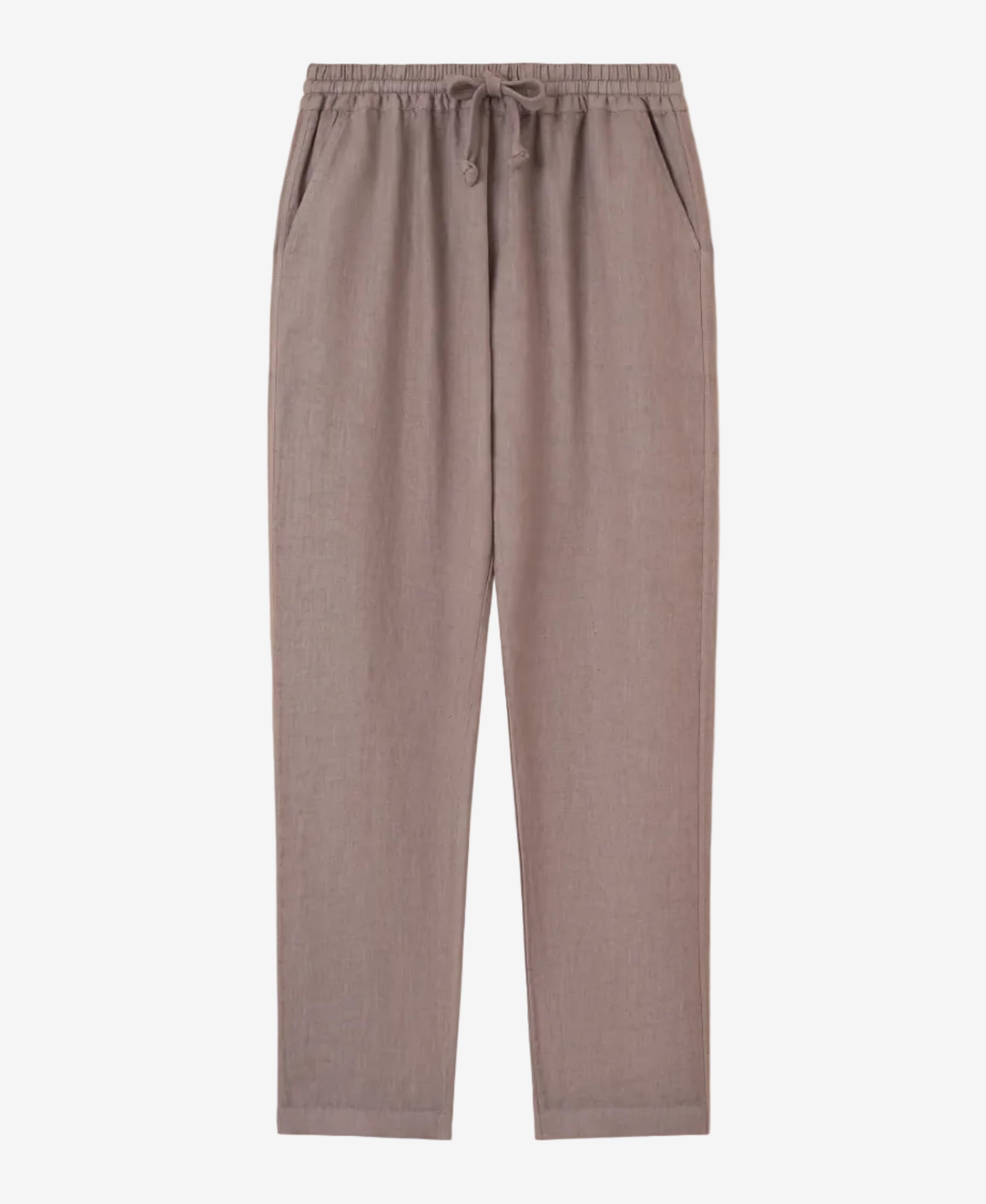 Greige Bonifacio Linen Pants