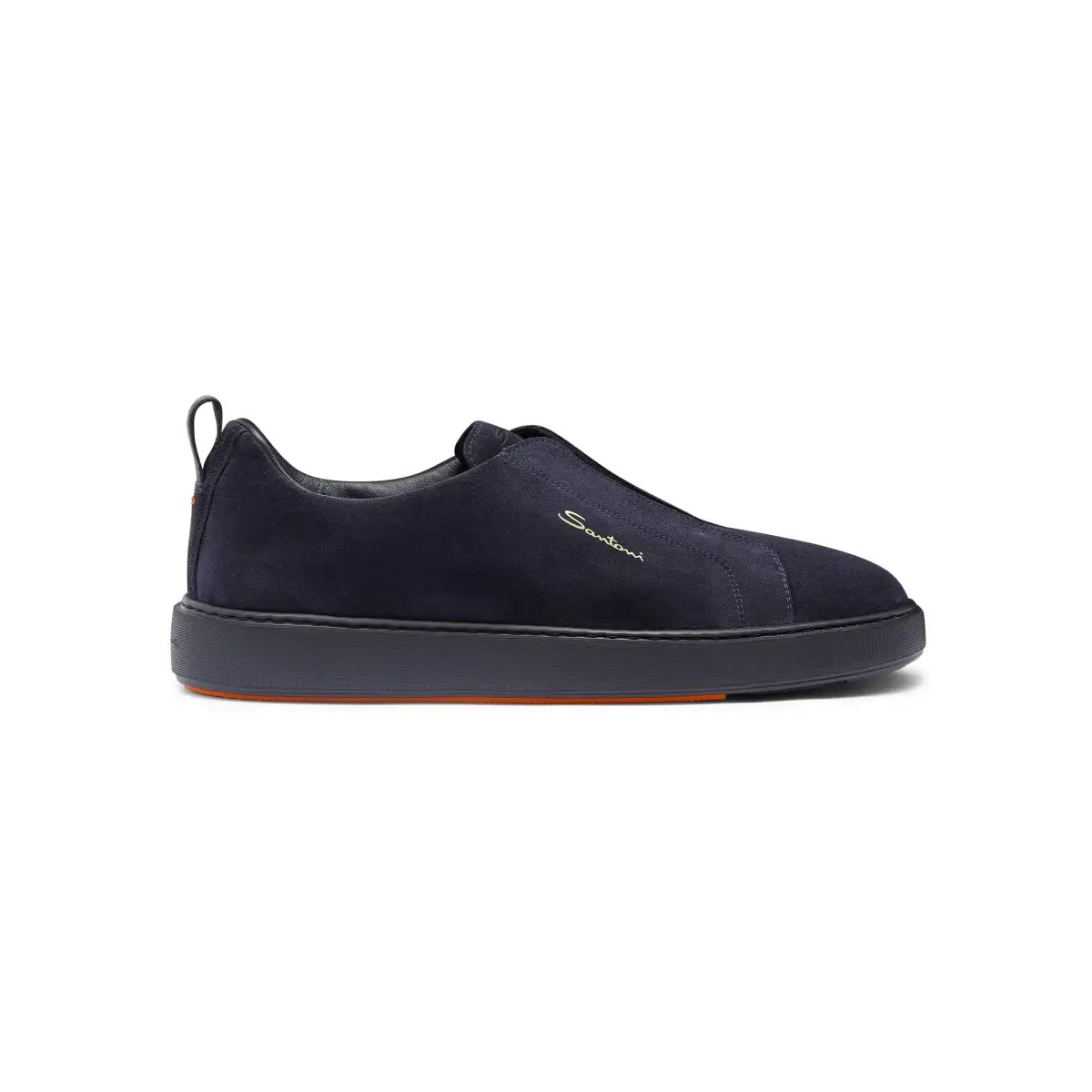 Sneakers slip-on suede bleu foncé