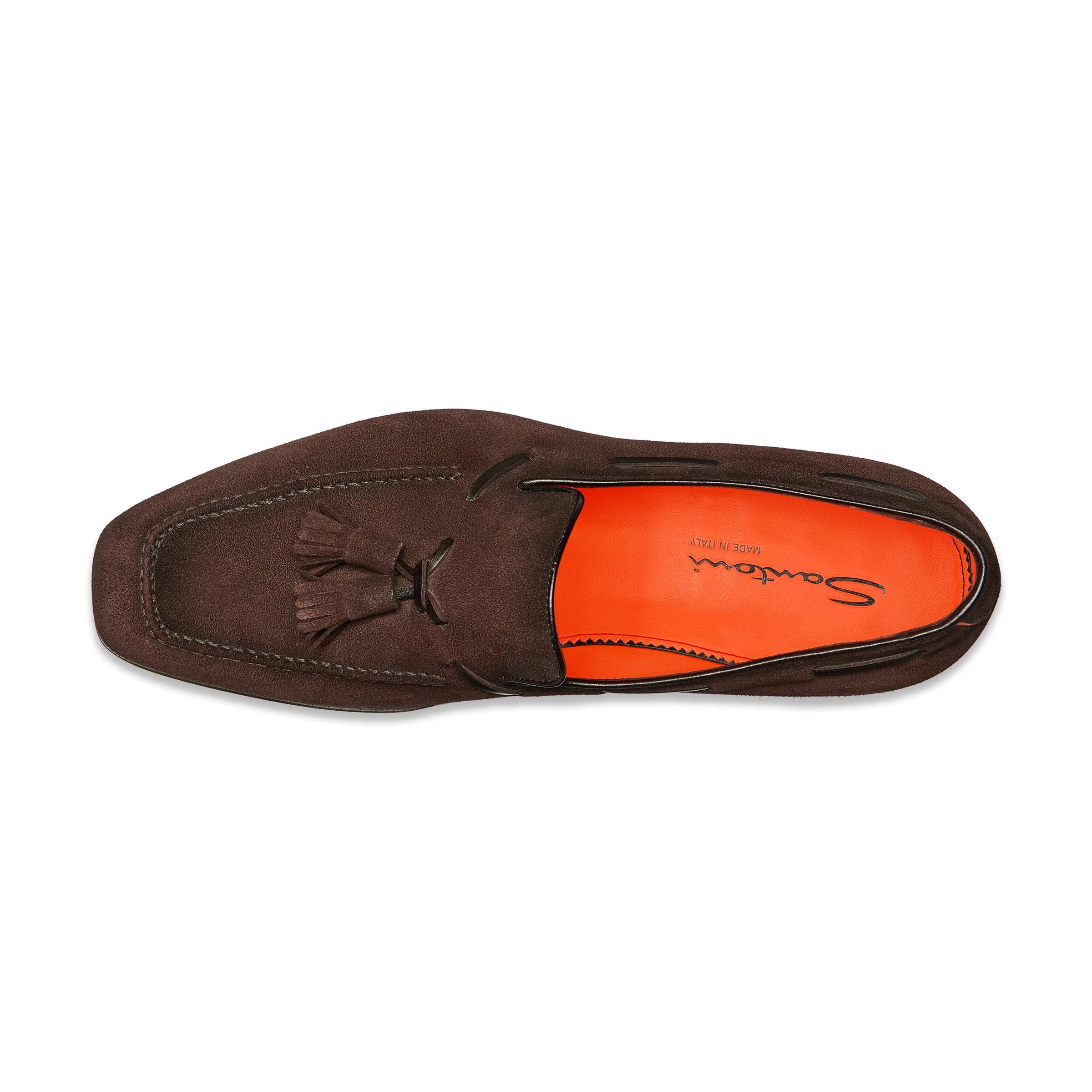 Brauner Loafer Wildleder mit Quaste