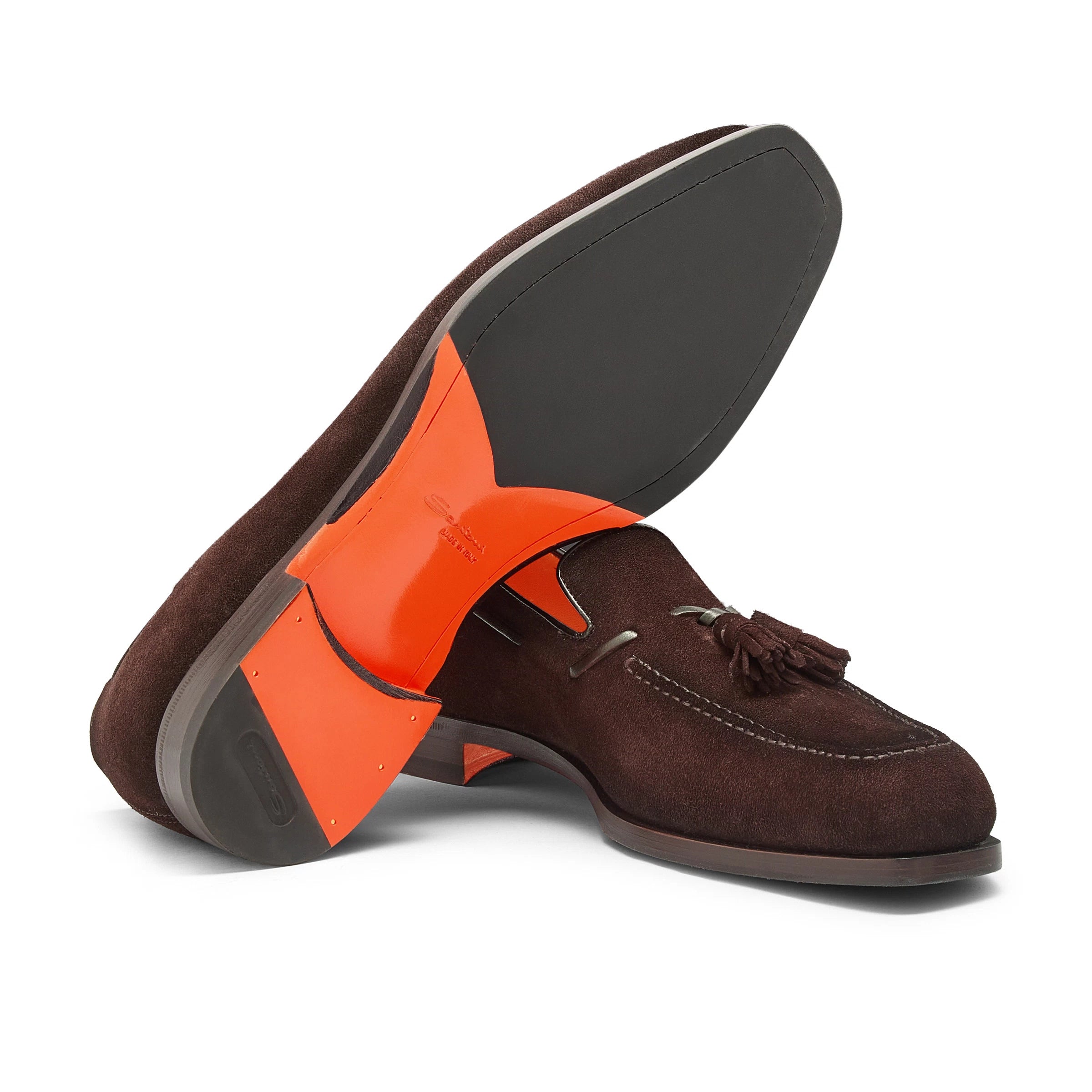 Brauner Loafer Wildleder mit Quaste