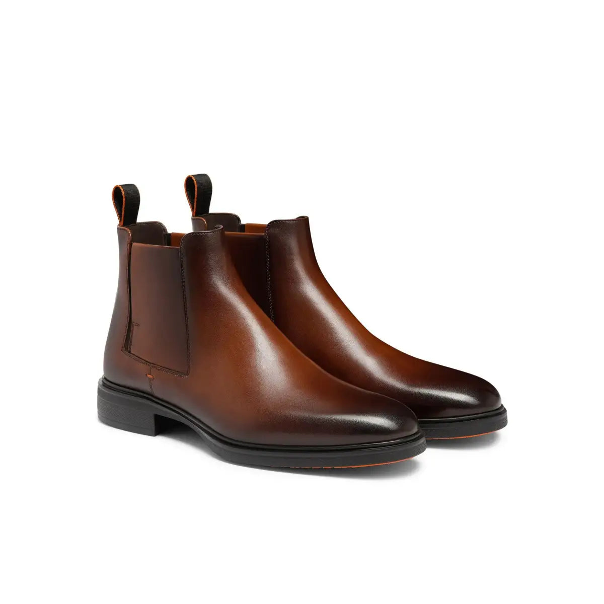 bottines  easy cuir marron 