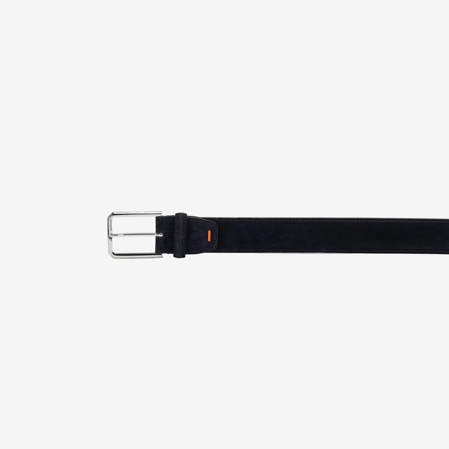 Dark brown suede adjustable belt