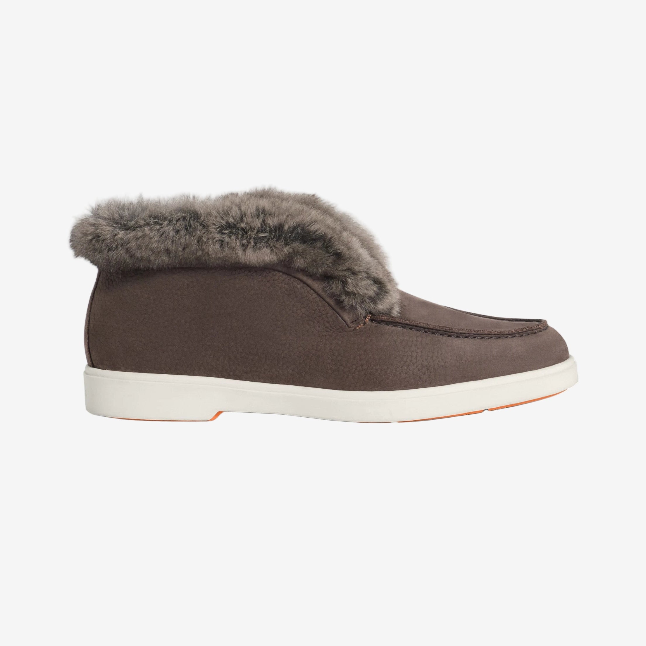 Braune Nubuk Gefütterte Desert Boots 