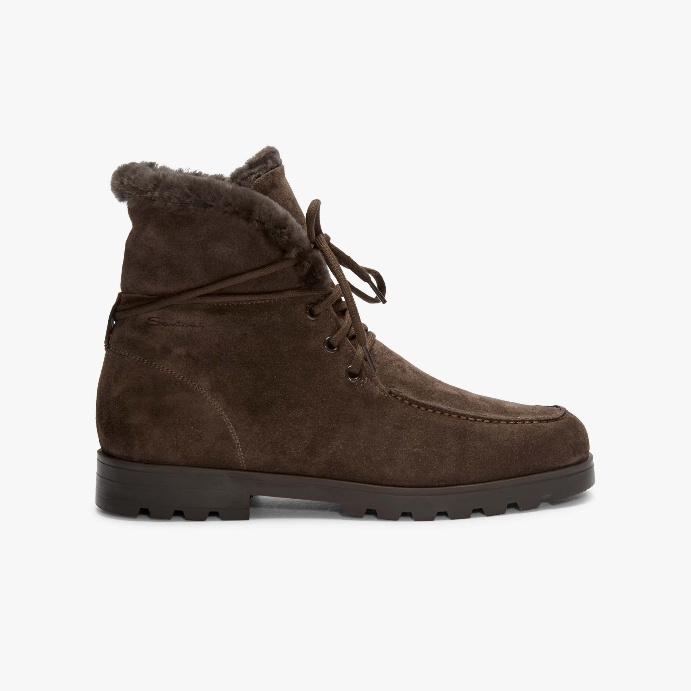 Dark Brown Boots fur lining