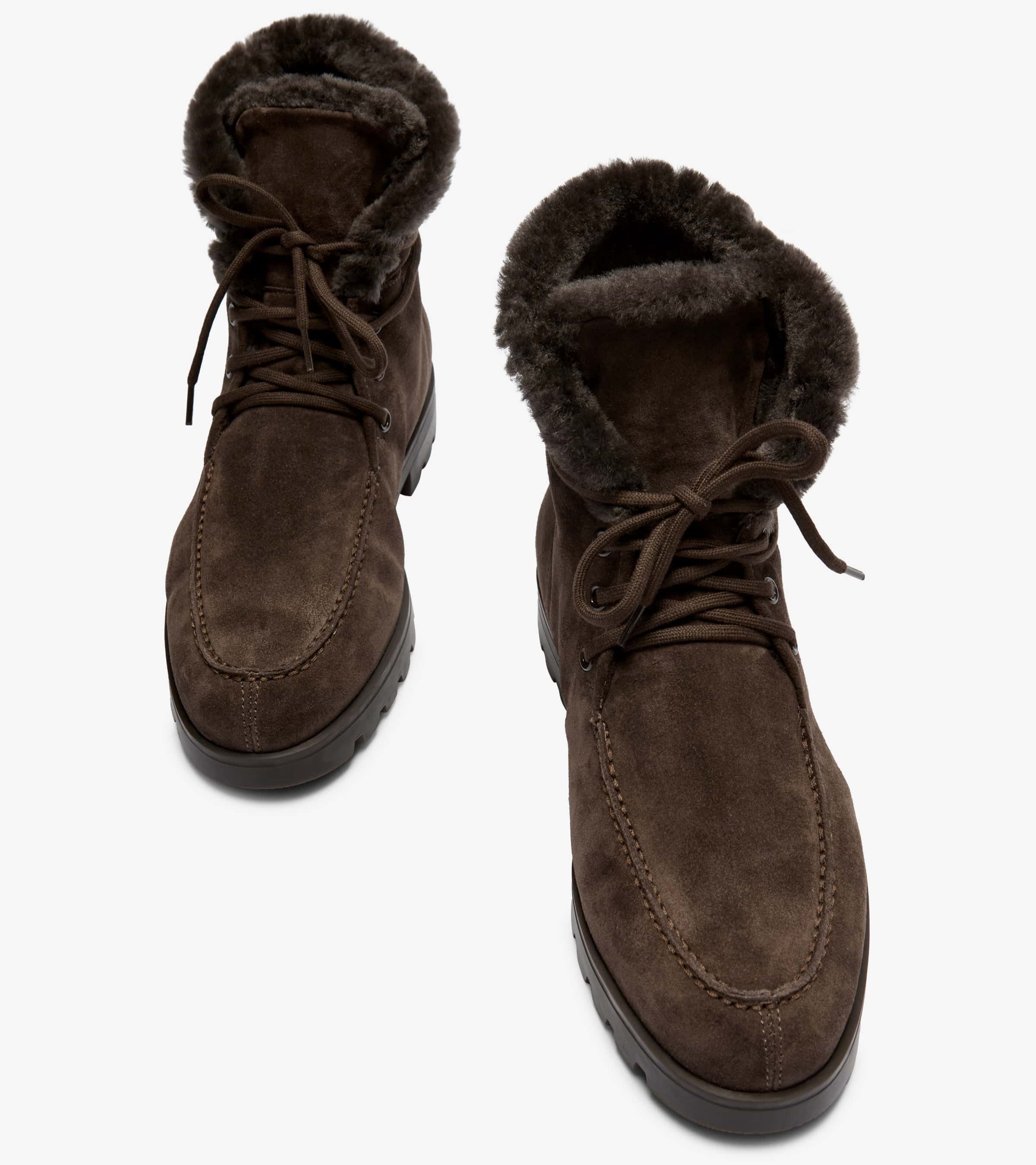 Dark Brown Boots fur lining