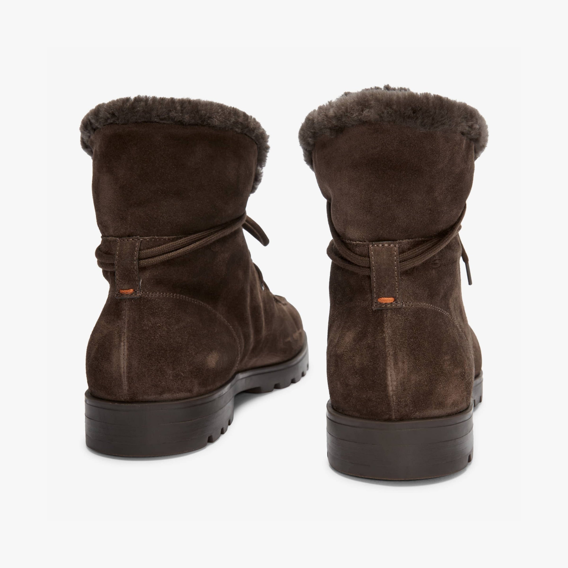 Dark Brown Boots fur lining