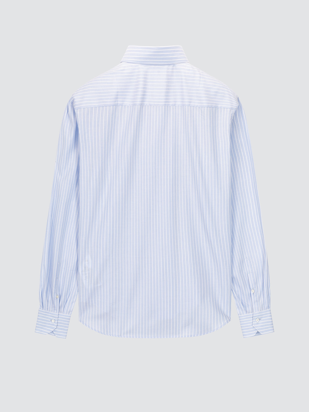 Camisa de Algodón Oxford Azul Claro y Blanco