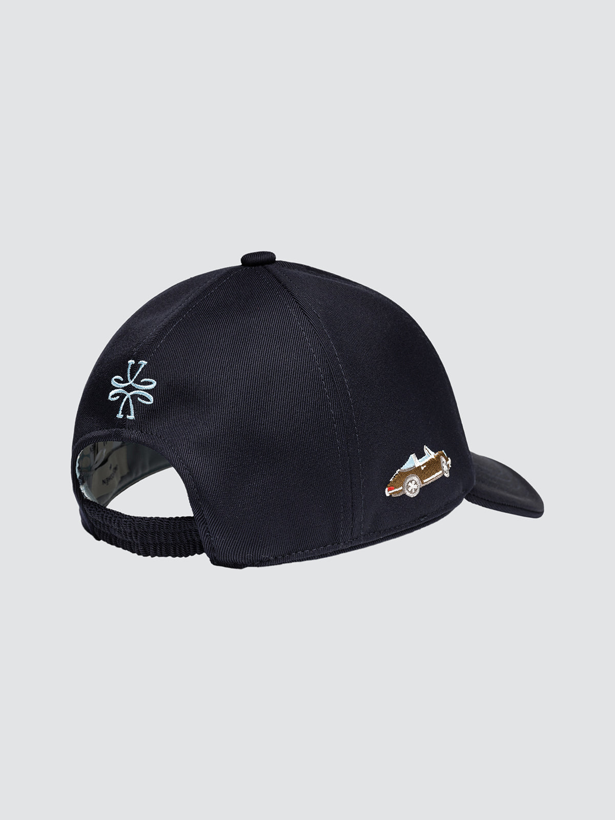 Marineblaue Baseballcap mit Schirm