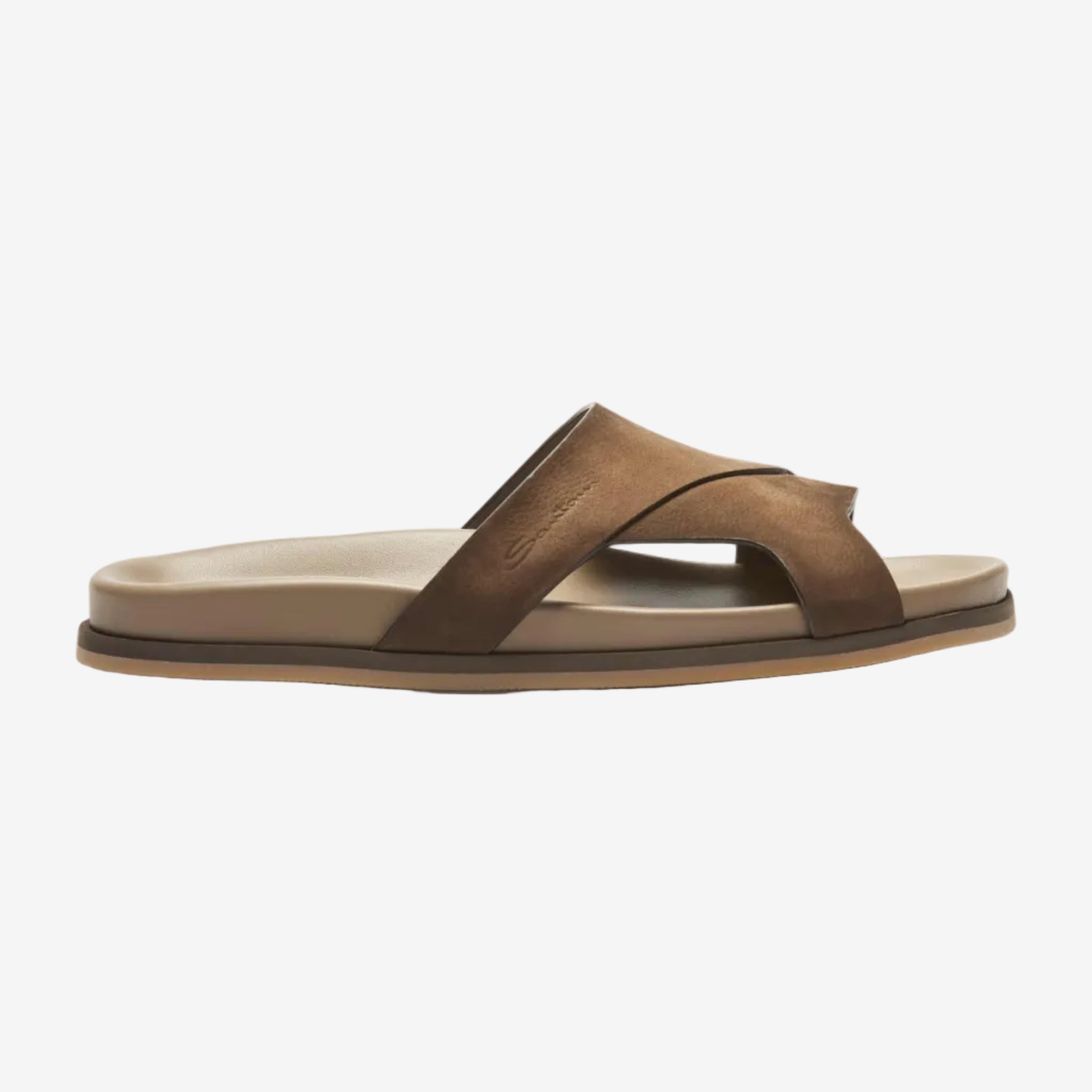 Light Brown Nubuck Sandals Rubber Sole