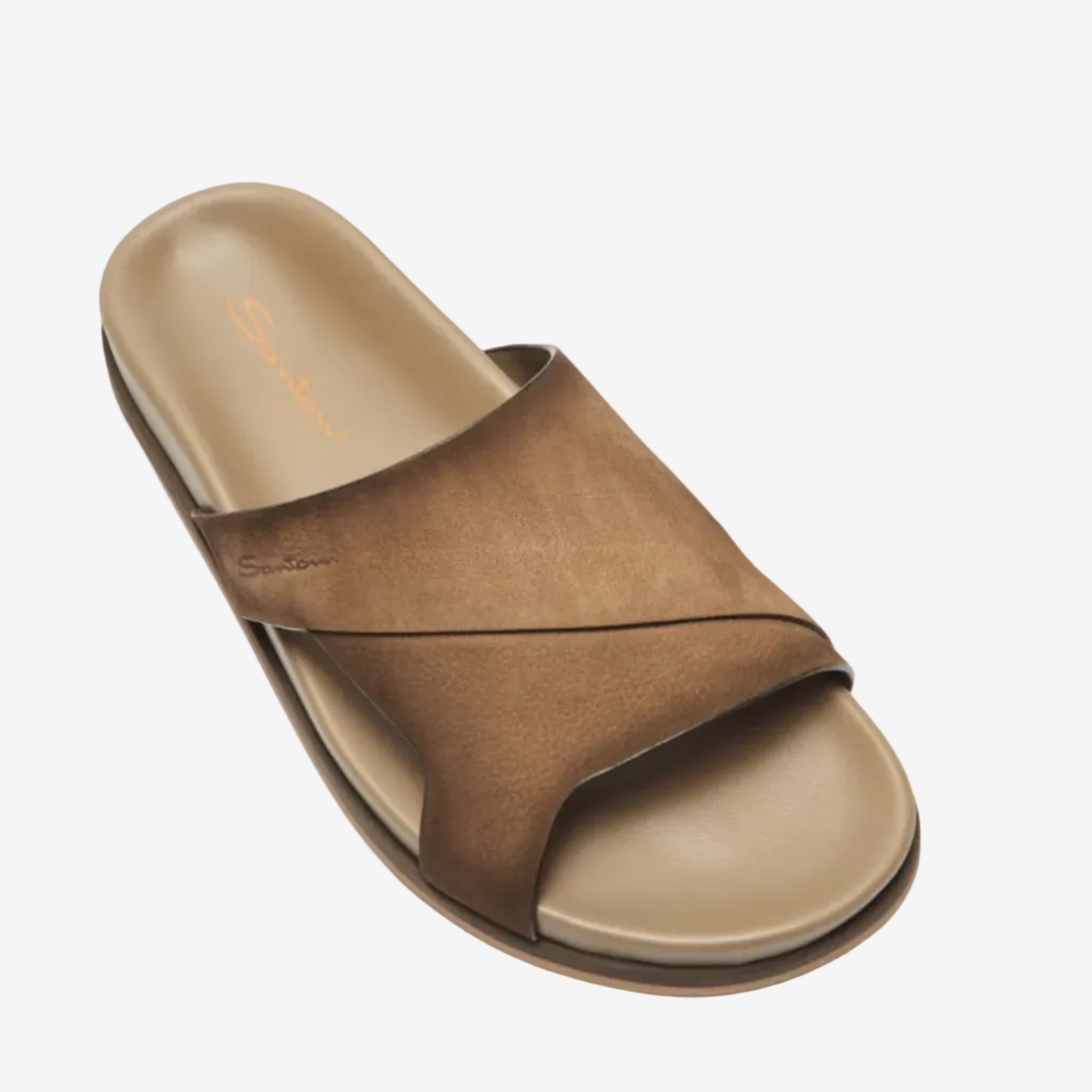 Light Brown Nubuck Sandals Rubber Sole