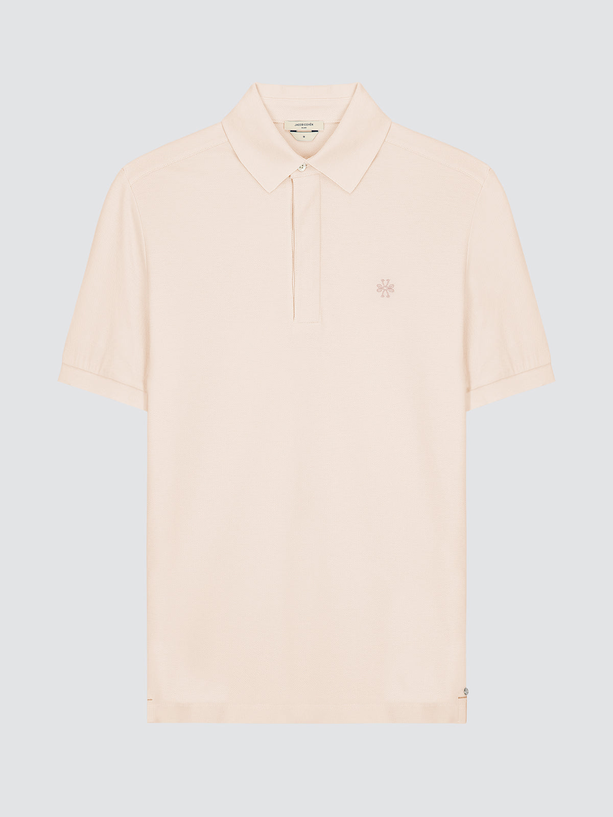 light pink polo Jacob Cohen 
shirt on a light gray background
