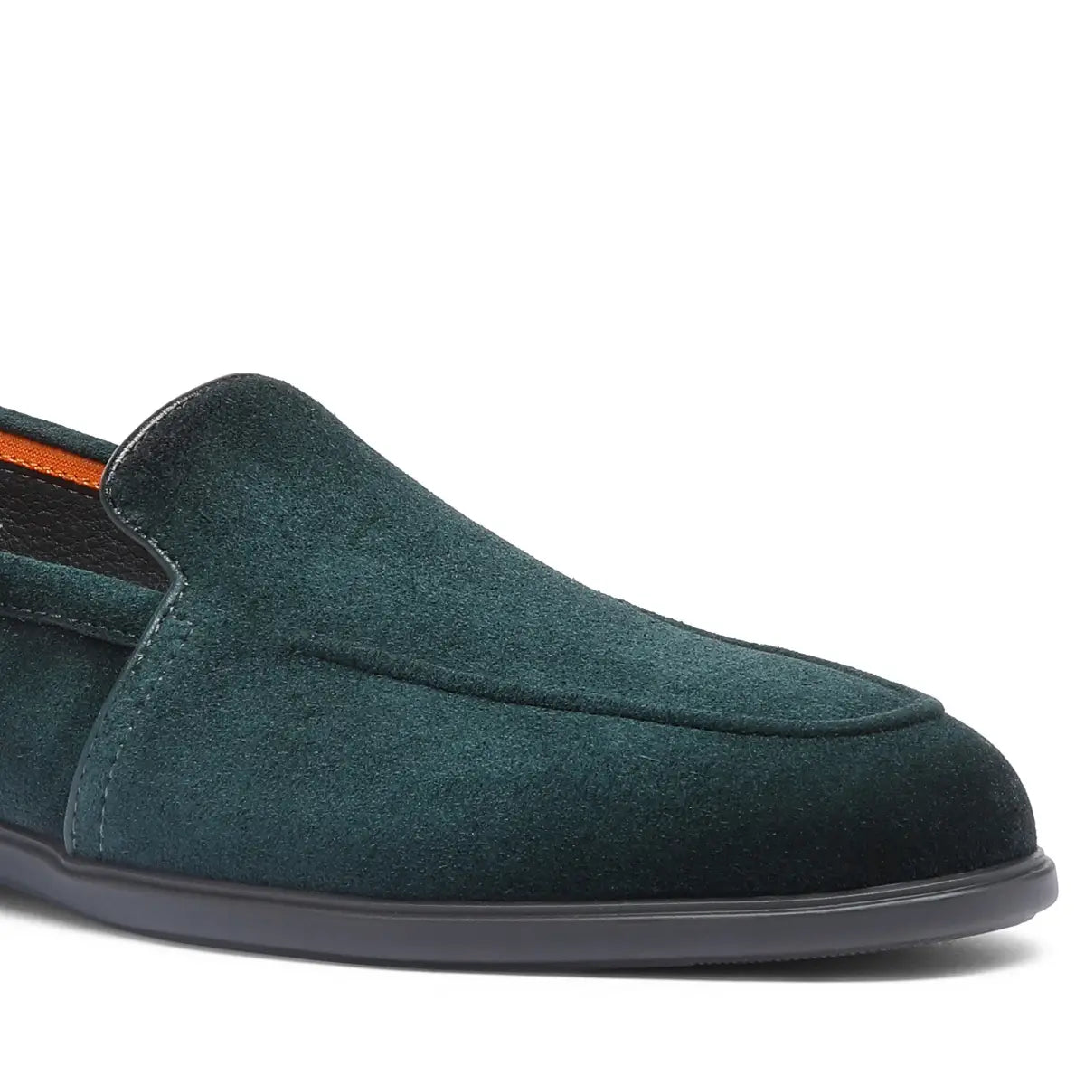 Green Suede Loafer Tone Sole