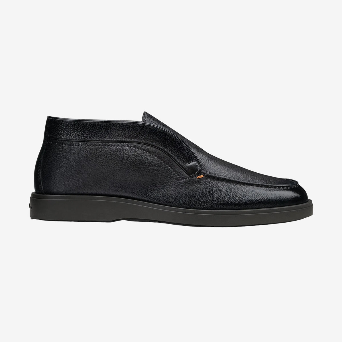 Desert Boot de piel abatanada gris antracita