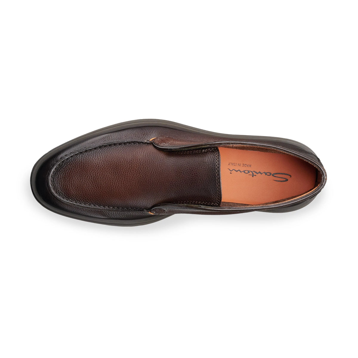 Desert Boots en cuir graine marron foncé 