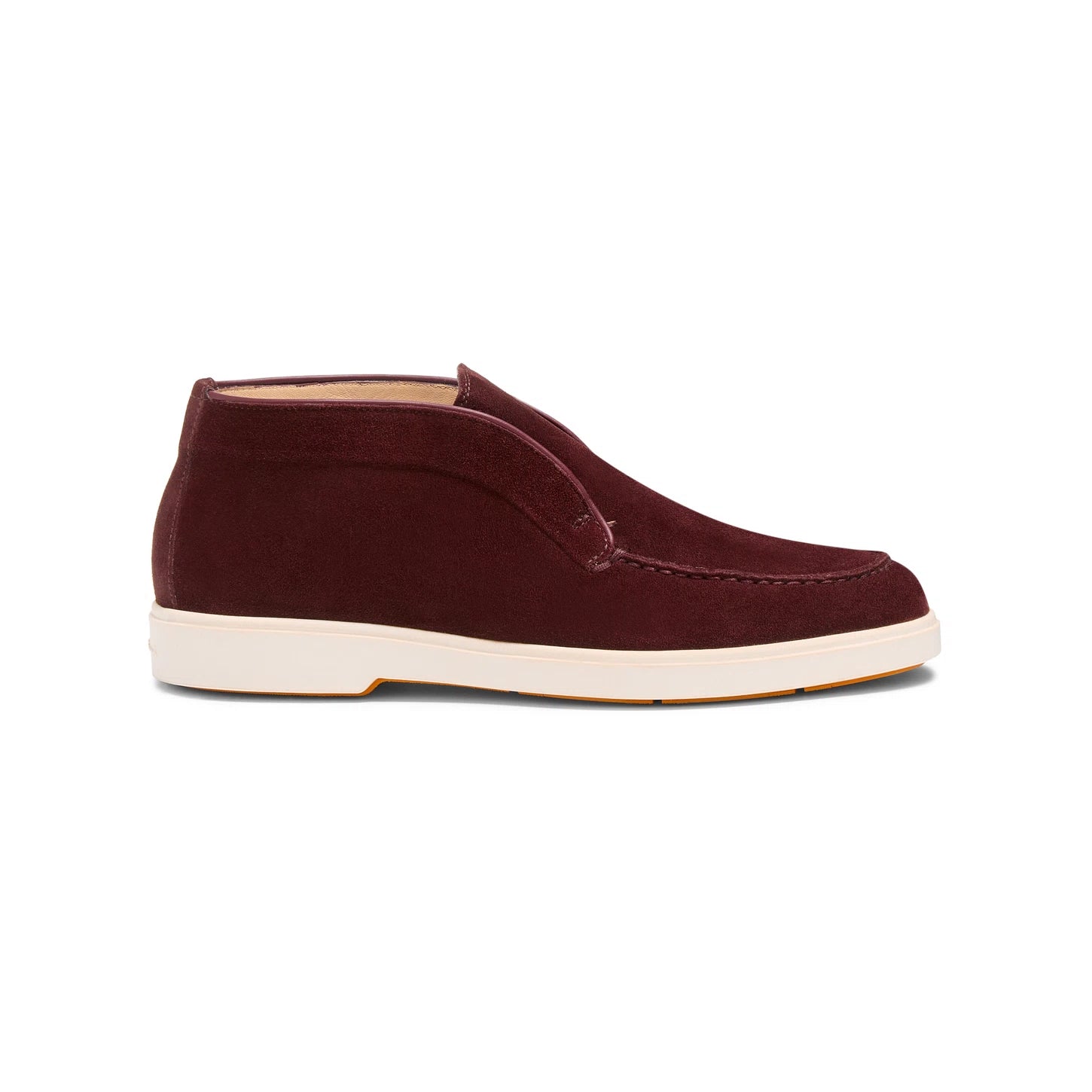 Burgundy Suede Desert Boots