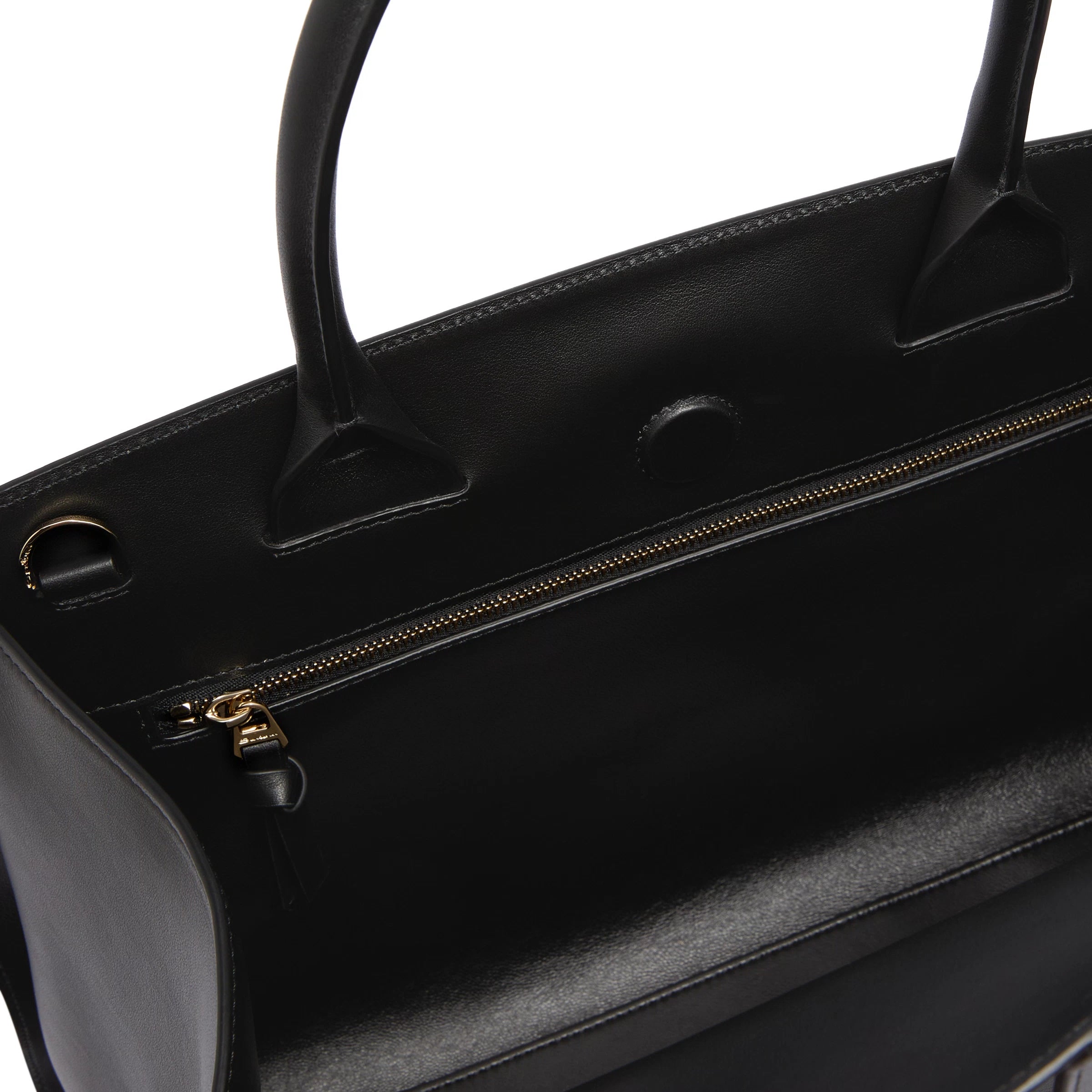 Bolso de cuero negro