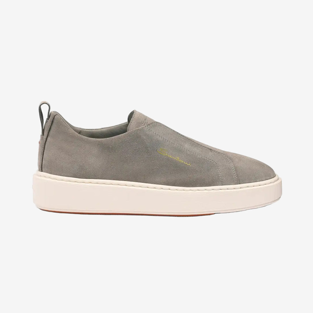 Grijze Suède Slip-on Sneaker