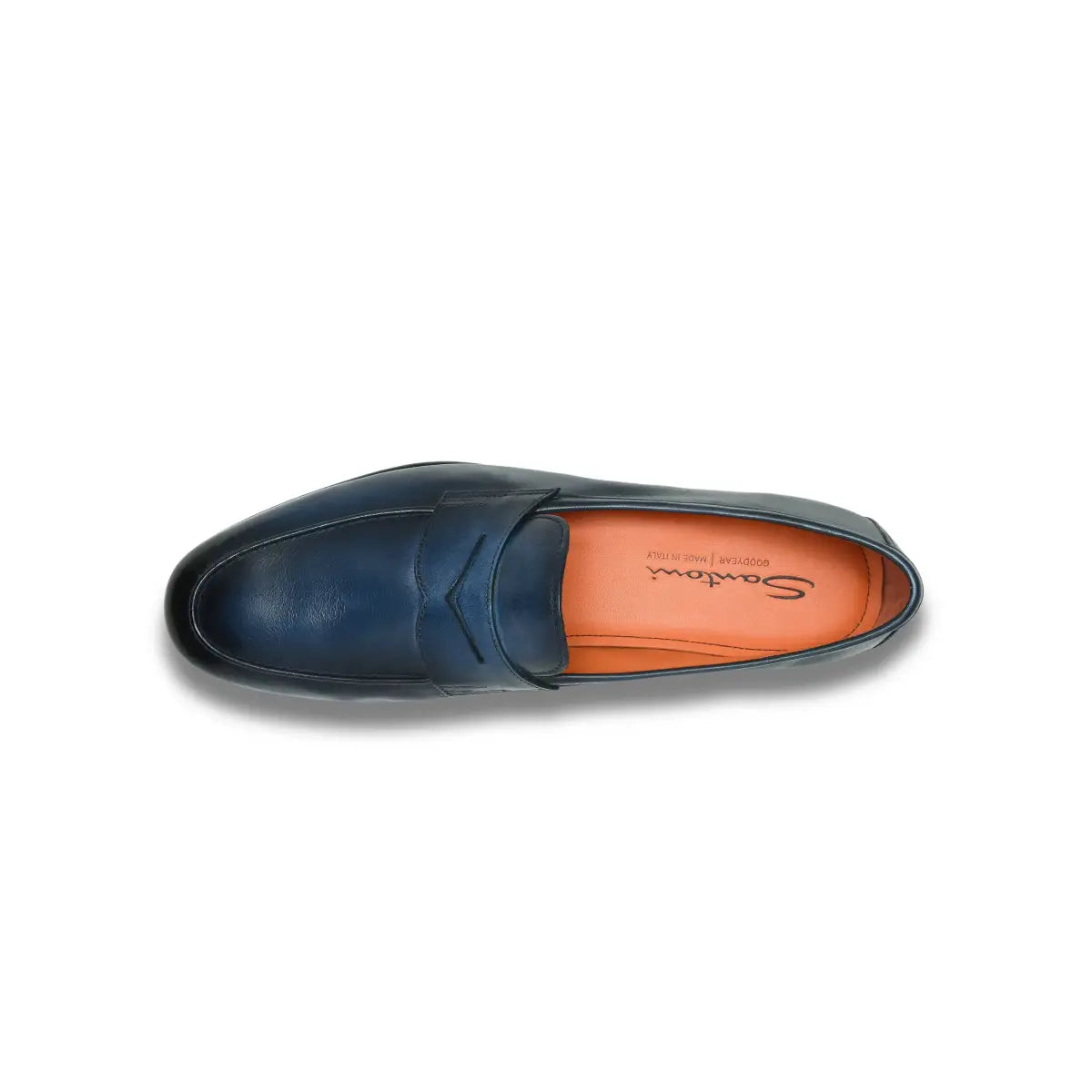 Blauwe Leren Carlo loafer