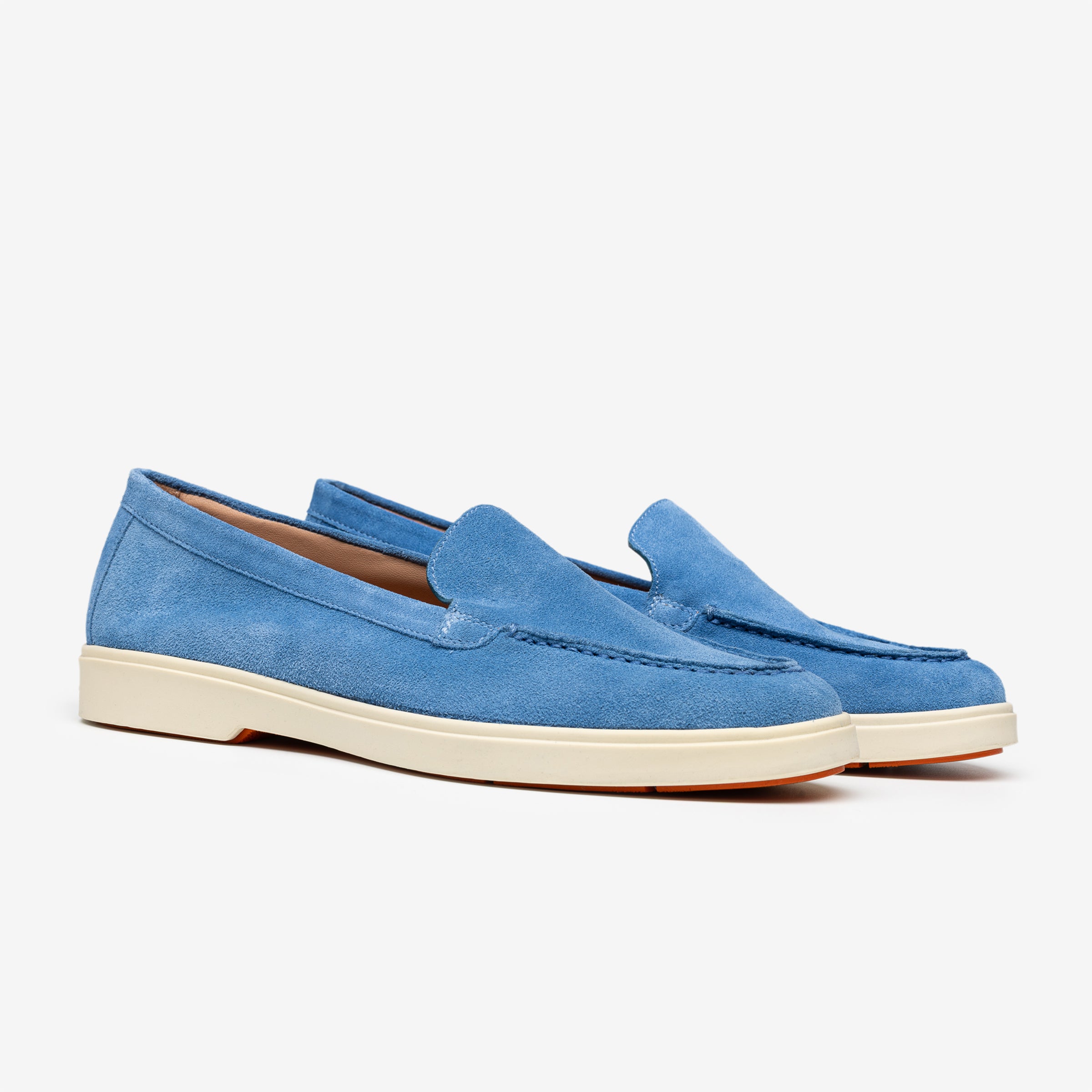 King Blue Suede Loafers