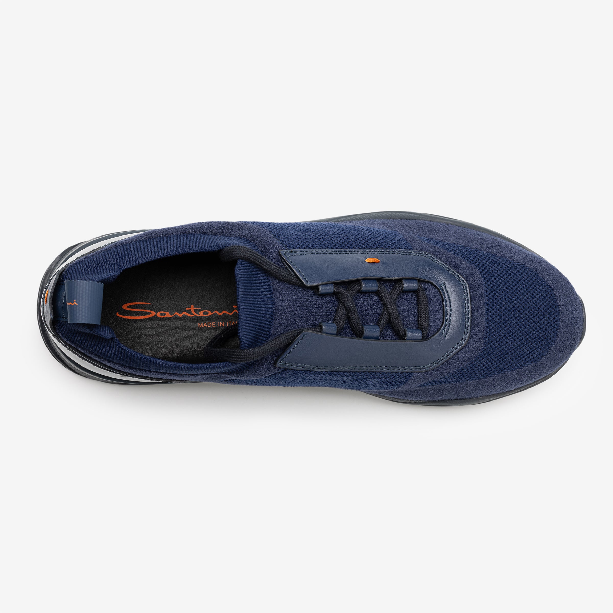 Blue Slip-on laced Sneakers Tone sole