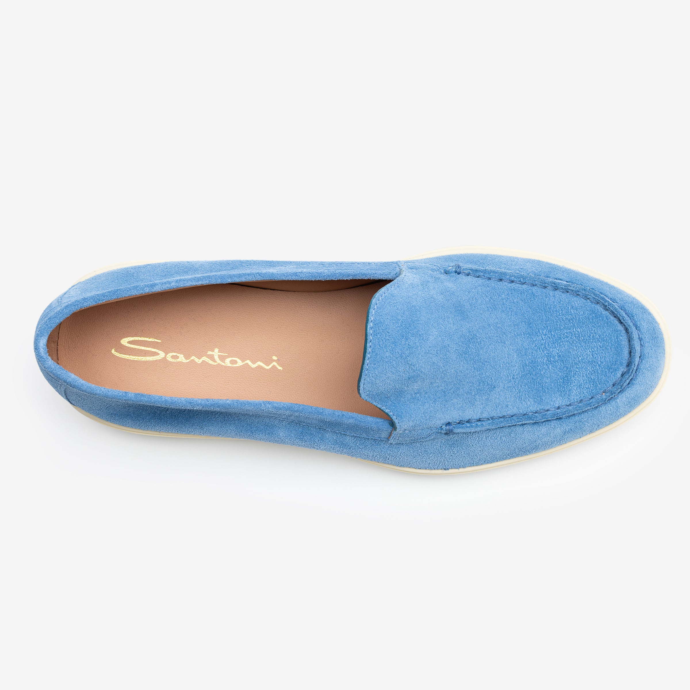 King Blue Suede Loafers