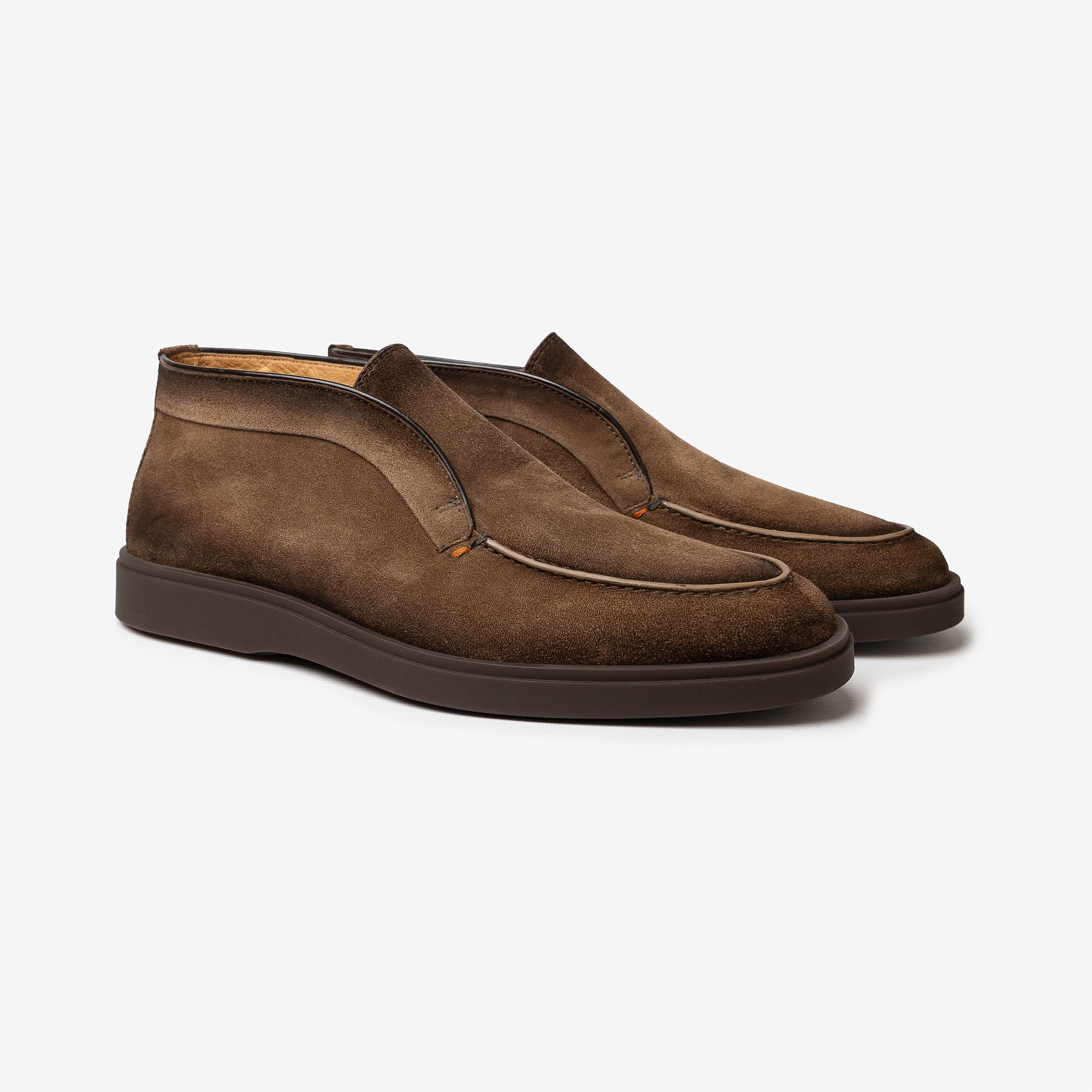 Dark brown Seta Suede Desert Boots