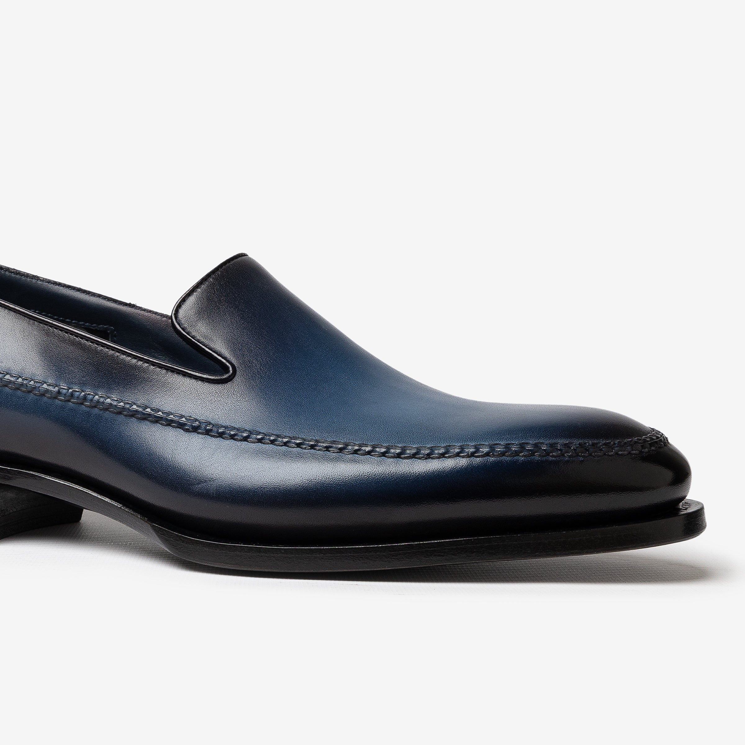 blue leather Meraviglia Collection loafer