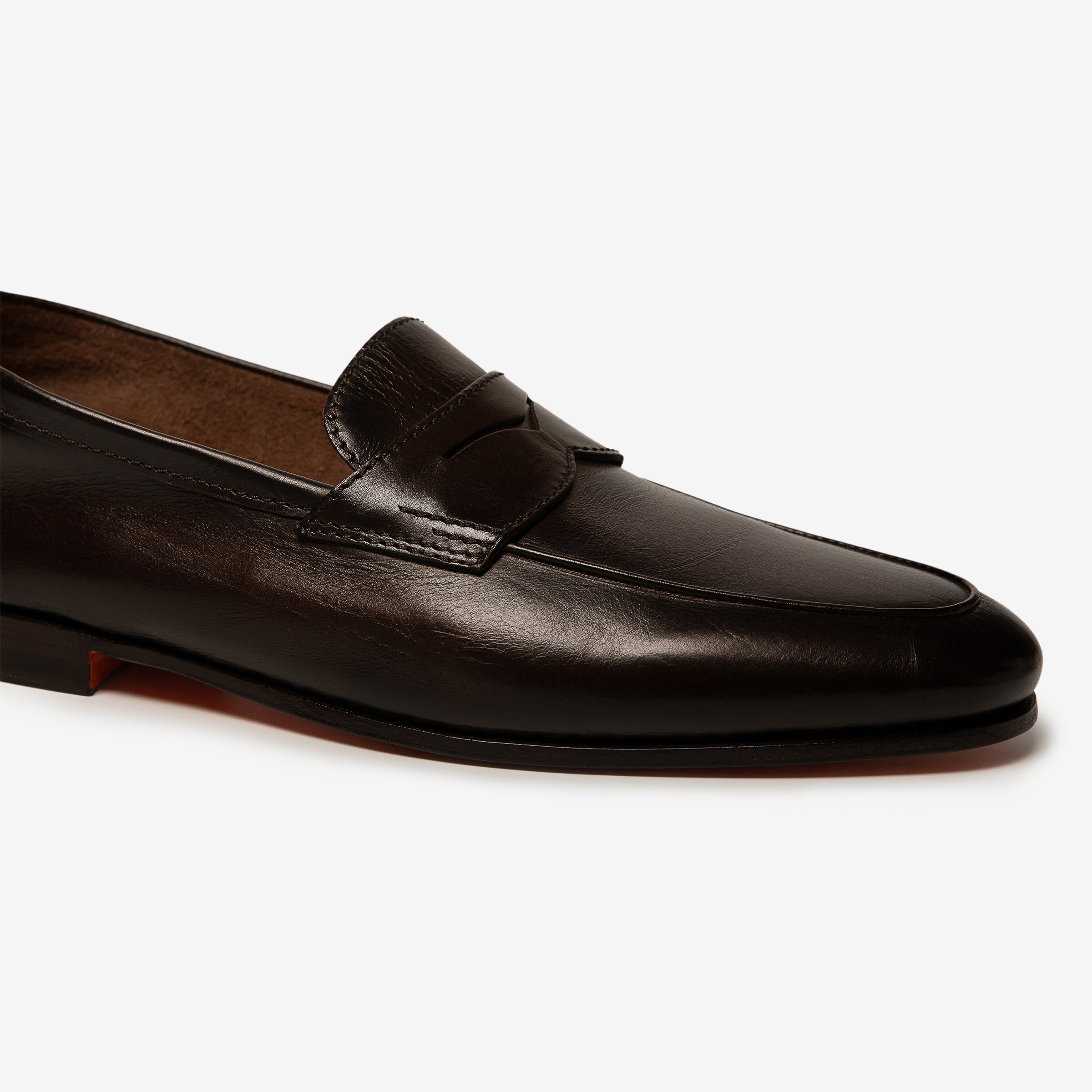 Dark brown Carlo leather loafers