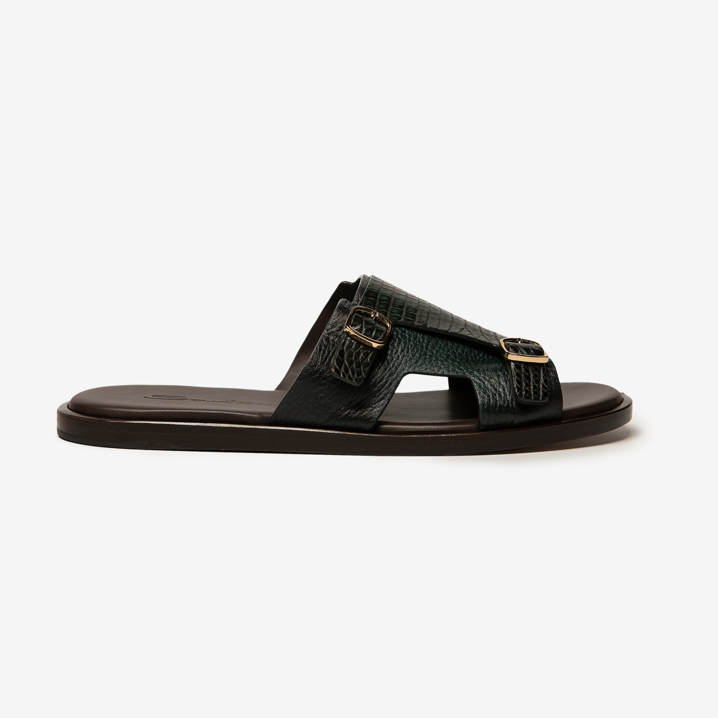 Dark Green Alligator Slides