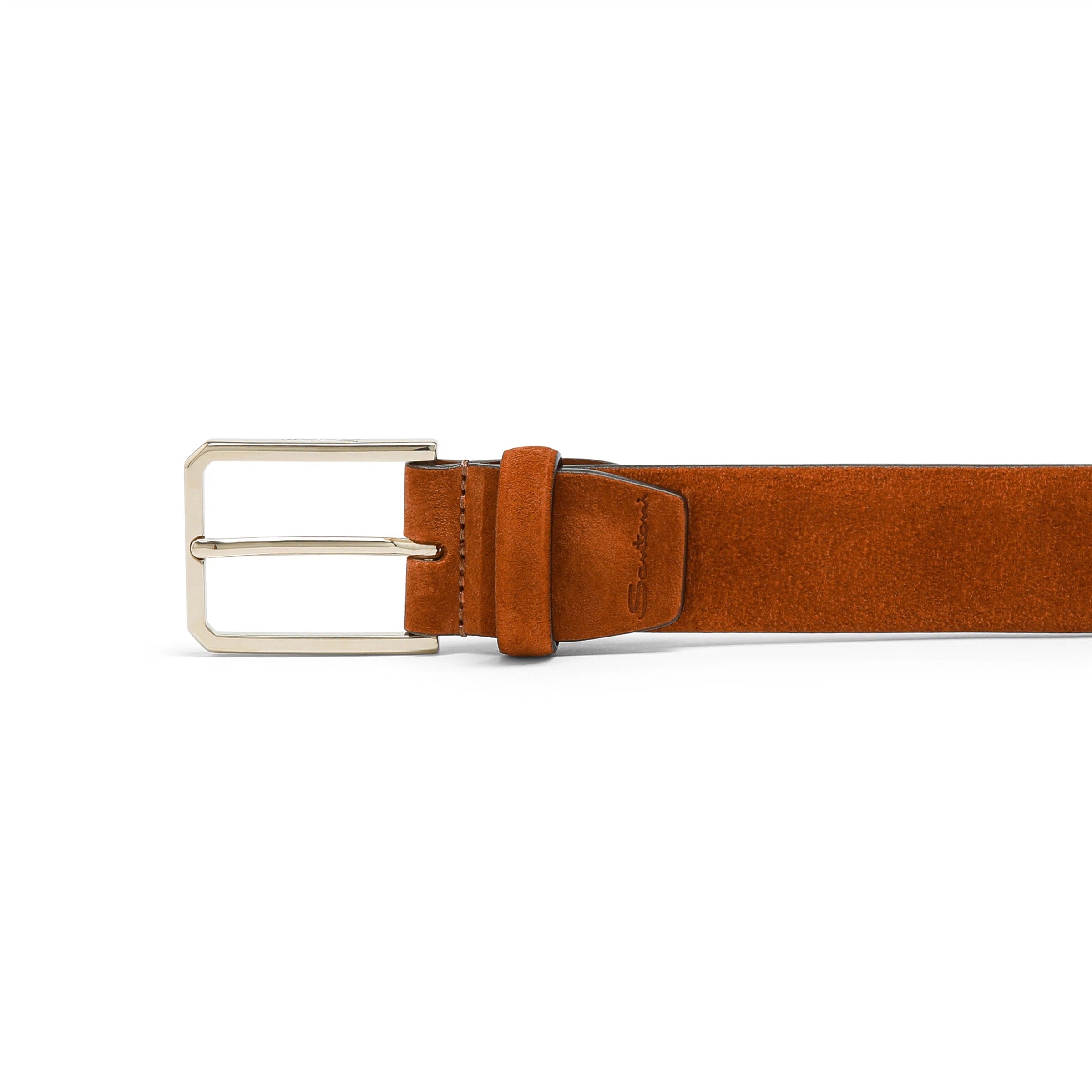 Ceinture ajustable suede orange