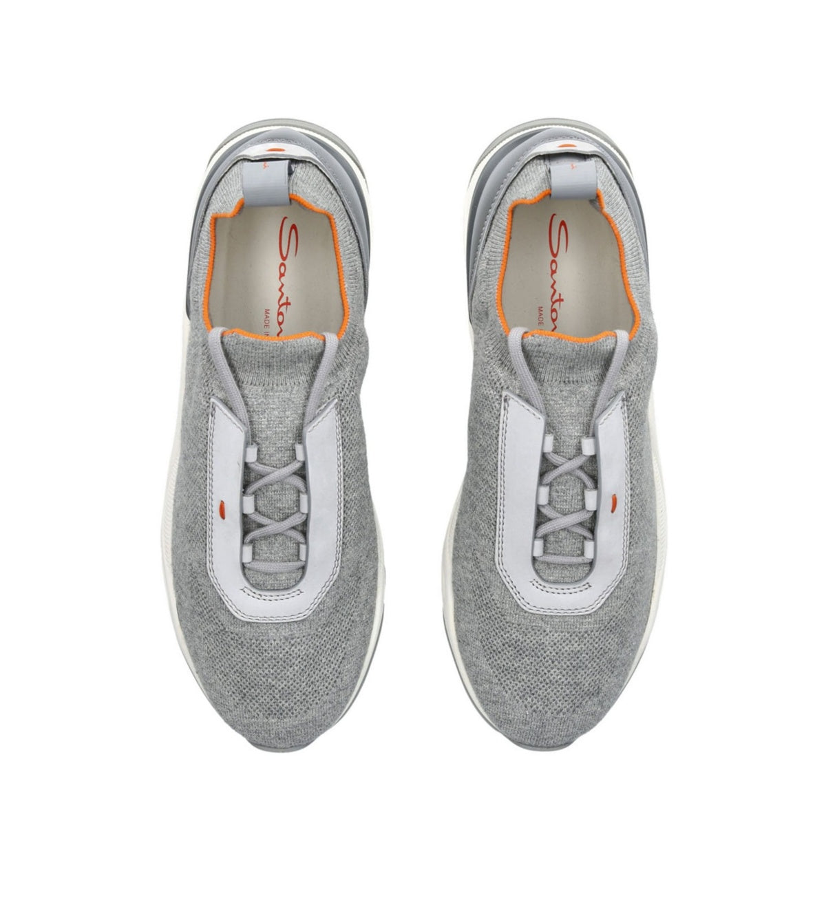 santoni-lightgrey-wool-knitted-laceup-sneakers