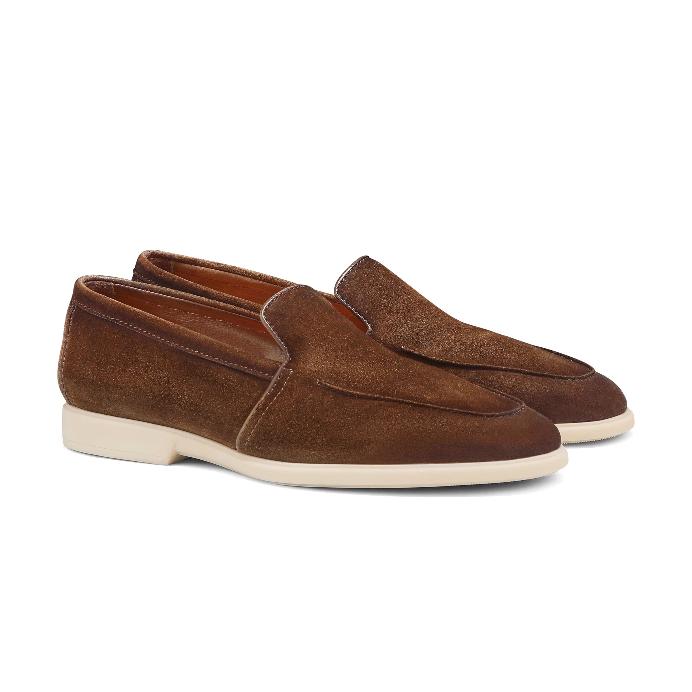 Brown Suede Malibu Loafers