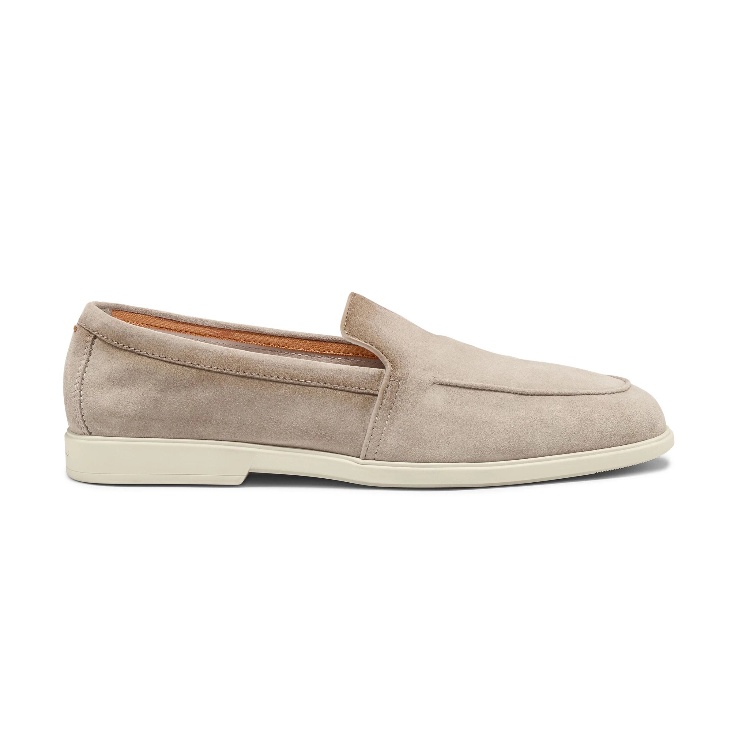 Beige suede Malibu loafers