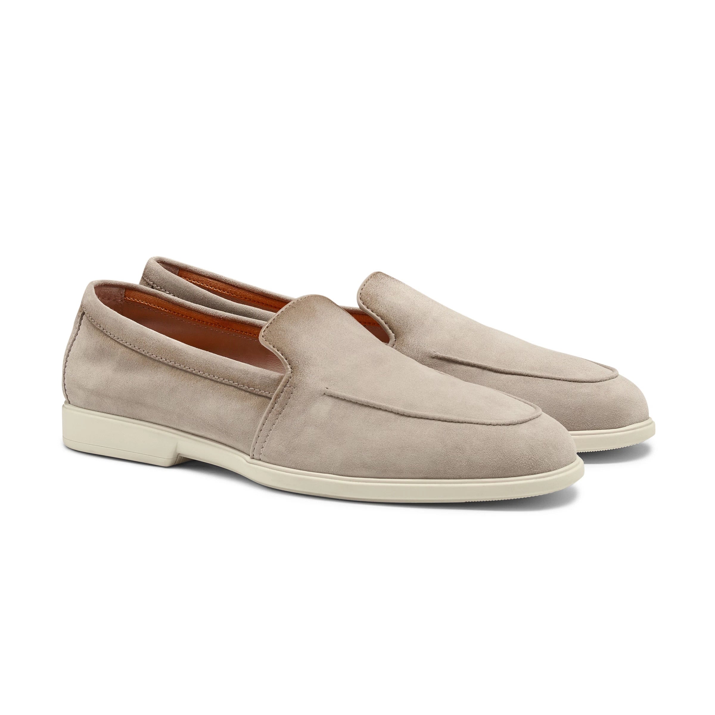 Beige suede Malibu loafers