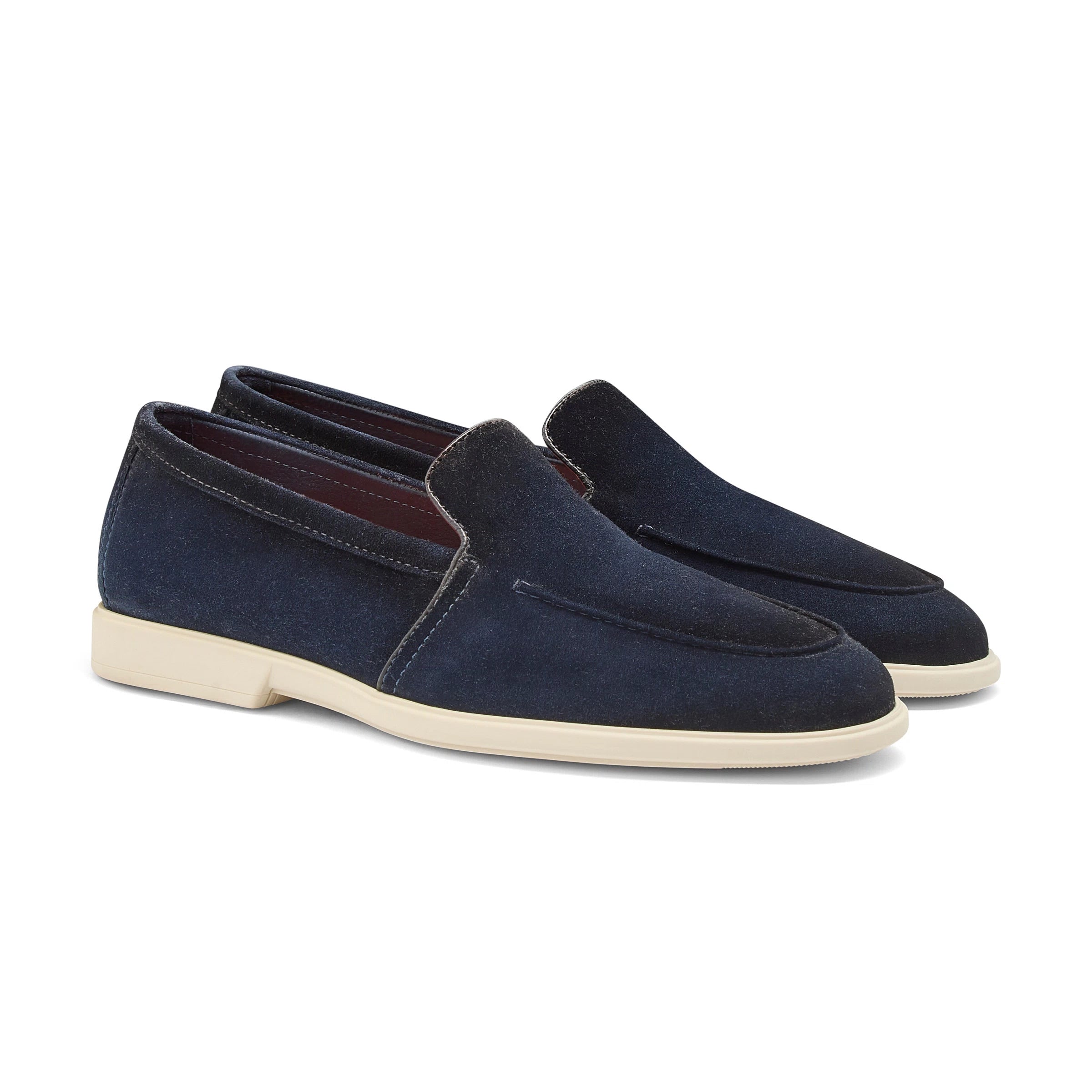 Blue Suede Malibu Loafers