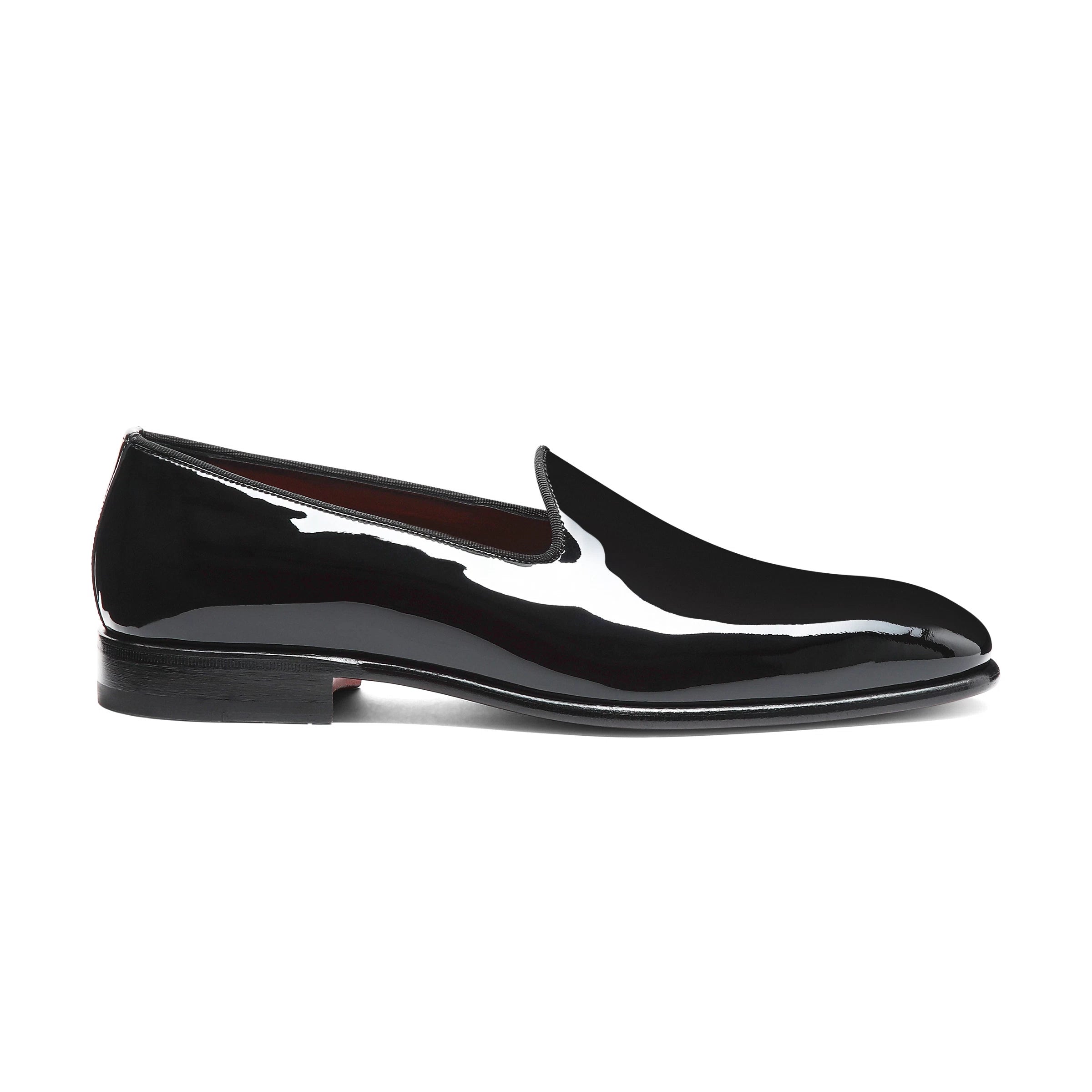 Mocasines en charol negro