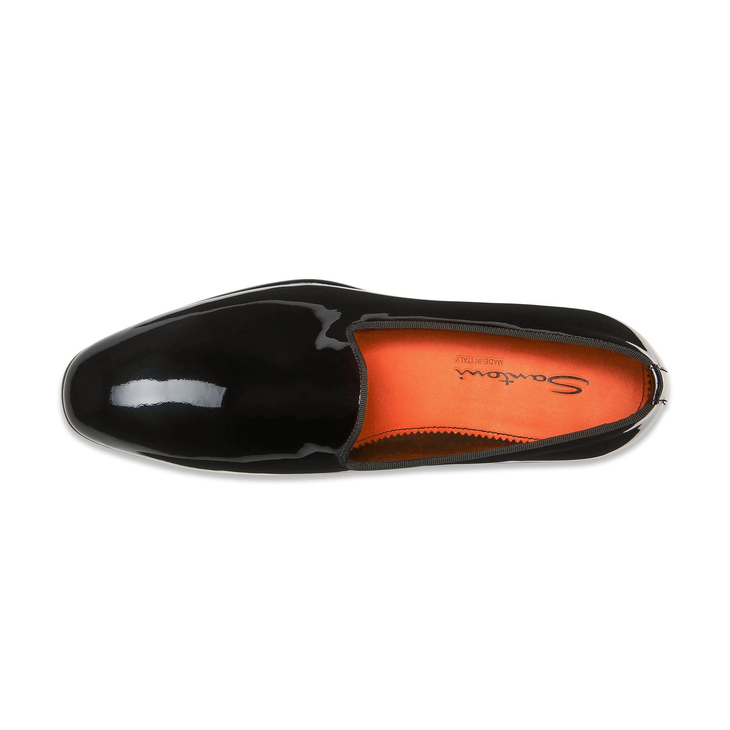 Mocasines en charol negro