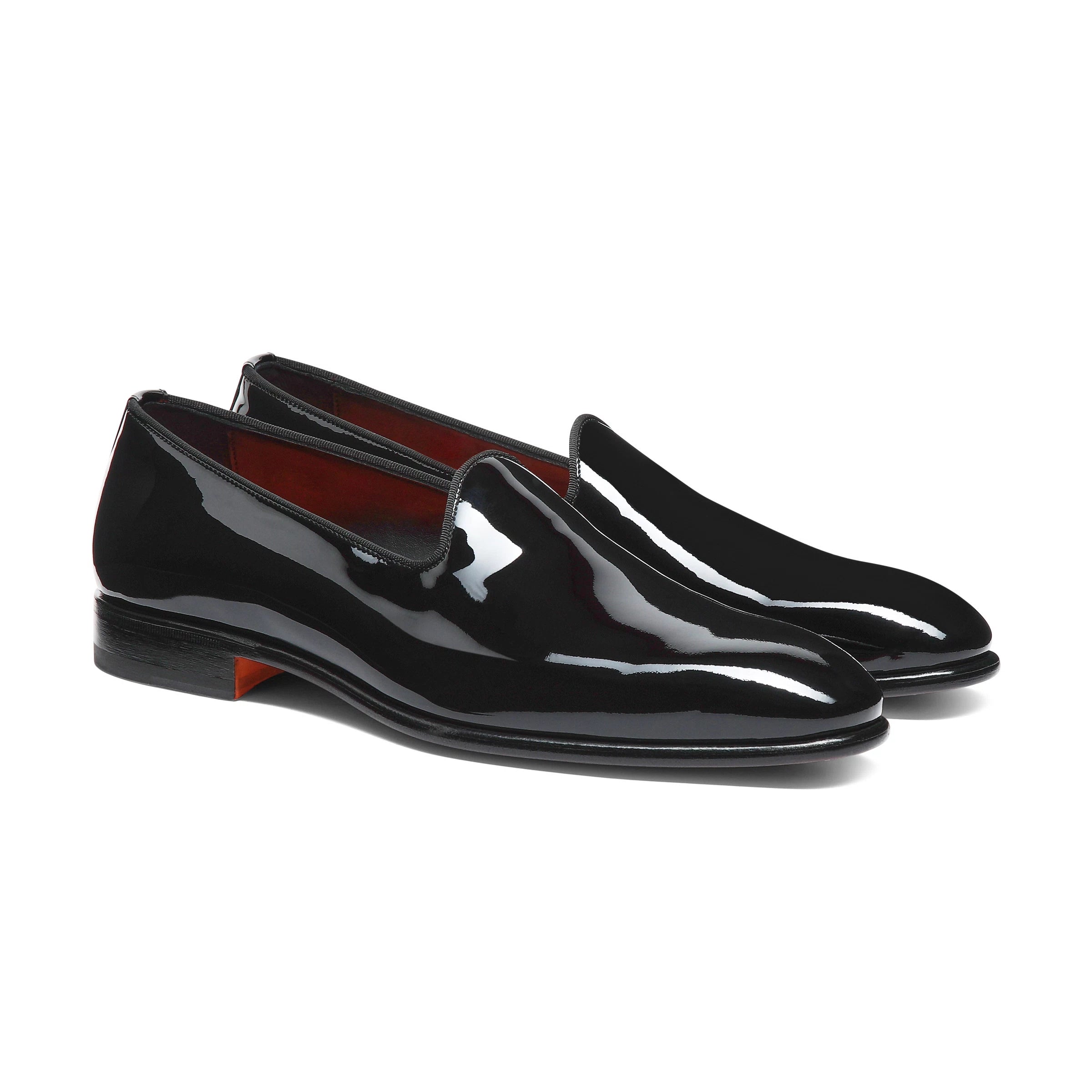 Mocasines en charol negro