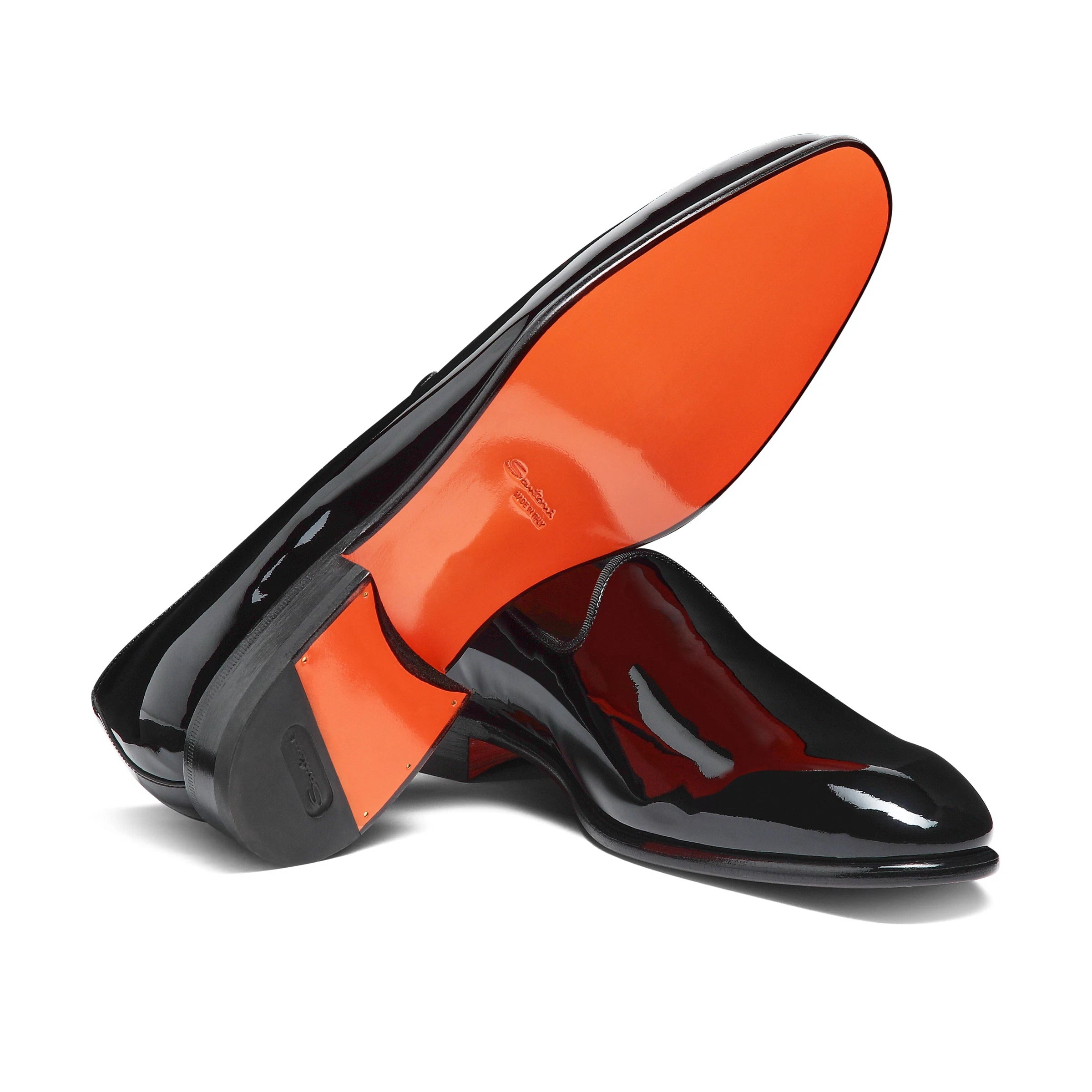 Mocasines en charol negro