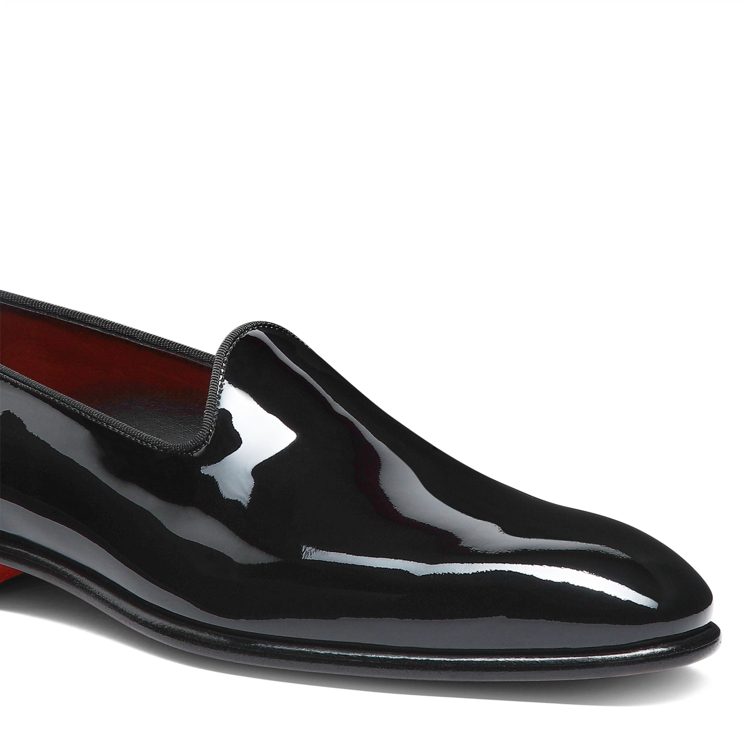 Mocasines en charol negro