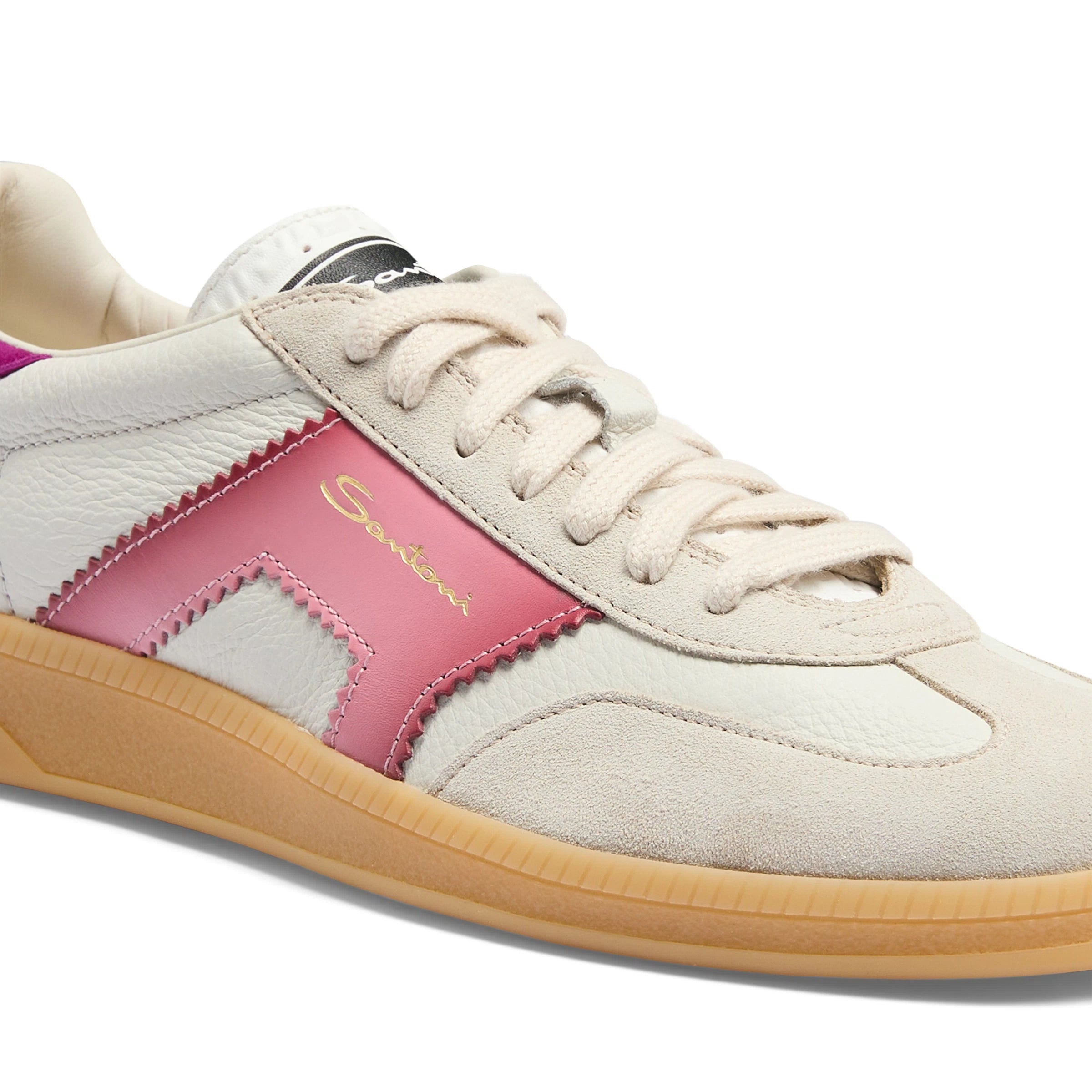 white violet leather suede DBS Oly sneaker