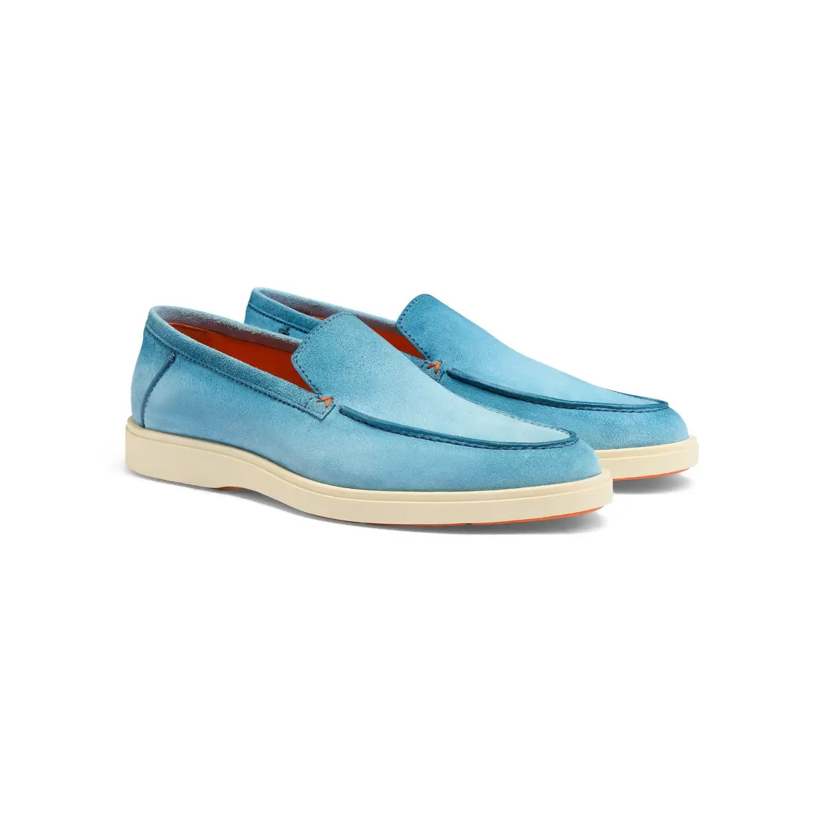 Light Blue Suede Loafers