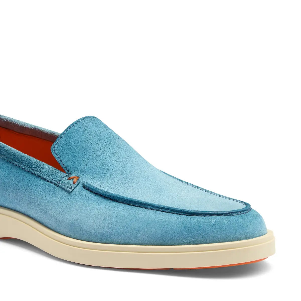 Light Blue Suede Loafers