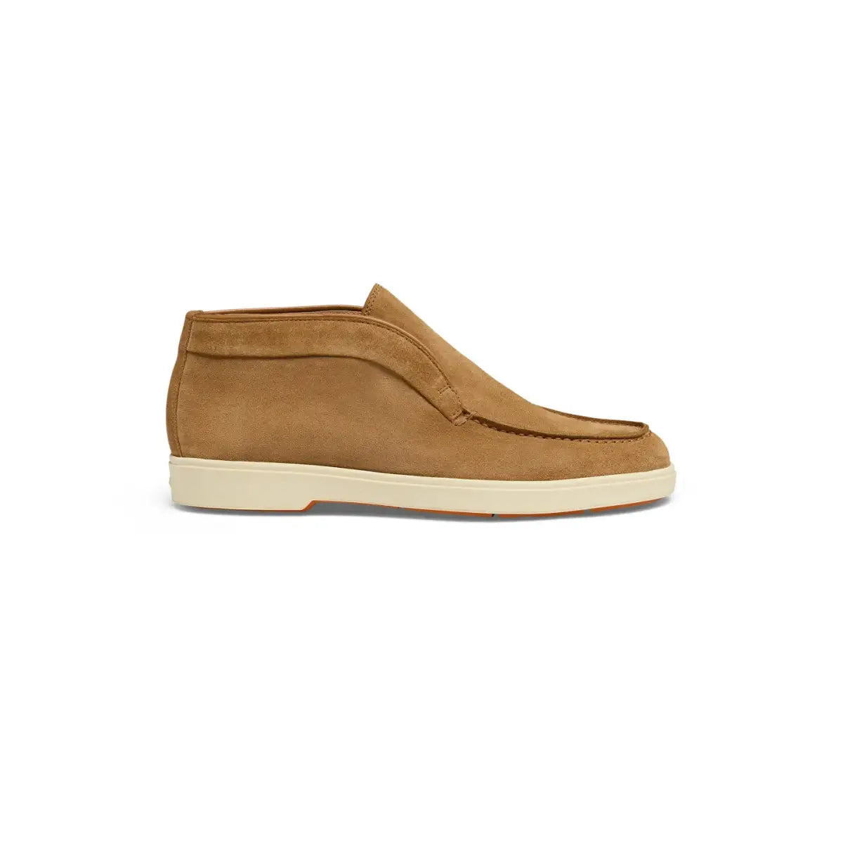 Women light brown suede desert boot