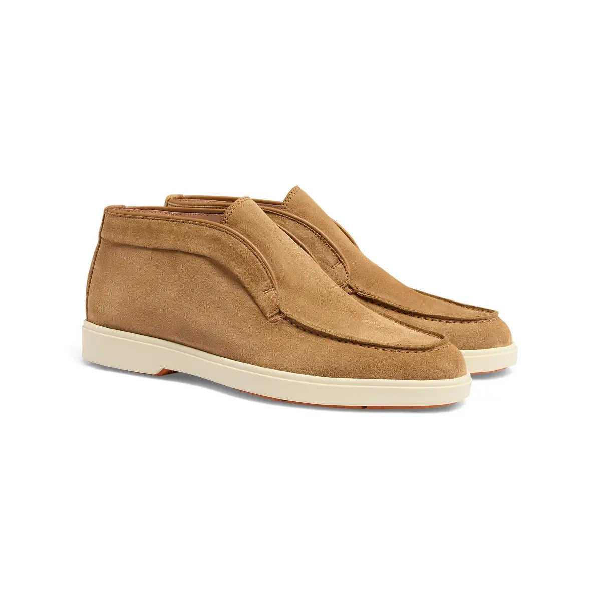 Women light brown suede desert boot