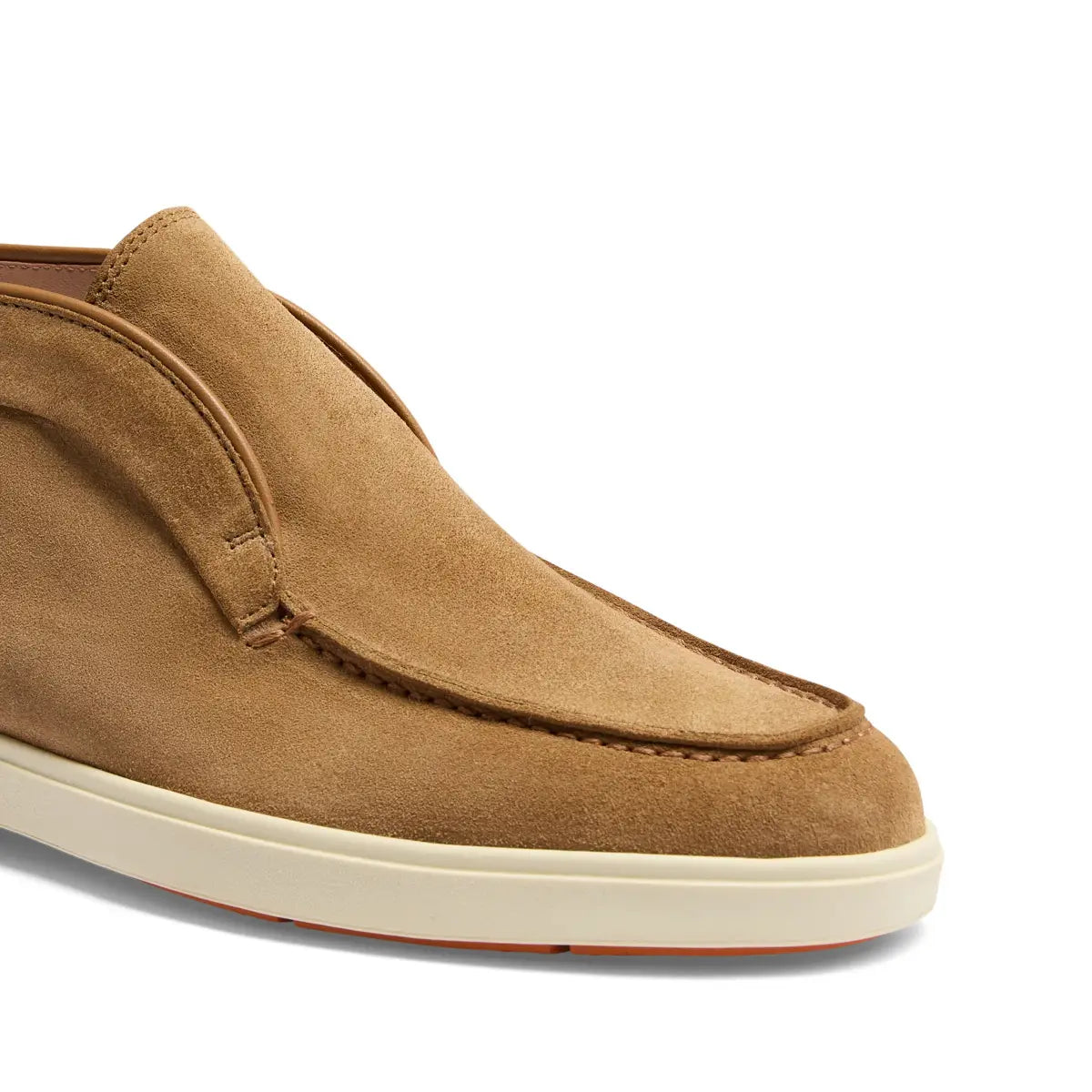 Women light brown suede desert boot