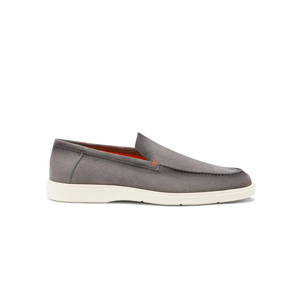 Mocassins suede gris clair